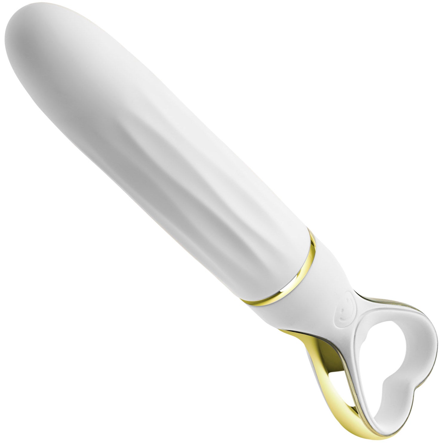 Delice Heartthrob Textured Rechargeable Silicone Vibrator By Blush - White Bouquet
