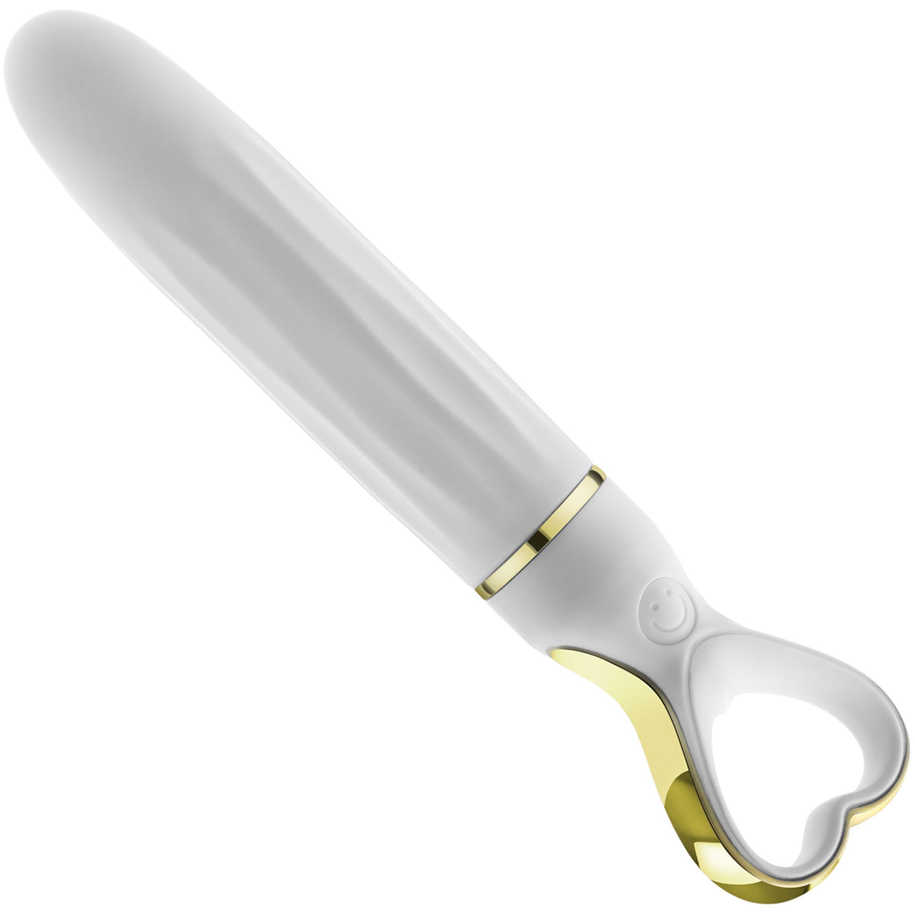 Delice Heartthrob Textured Rechargeable Silicone Vibrator By Blush - White Bouquet