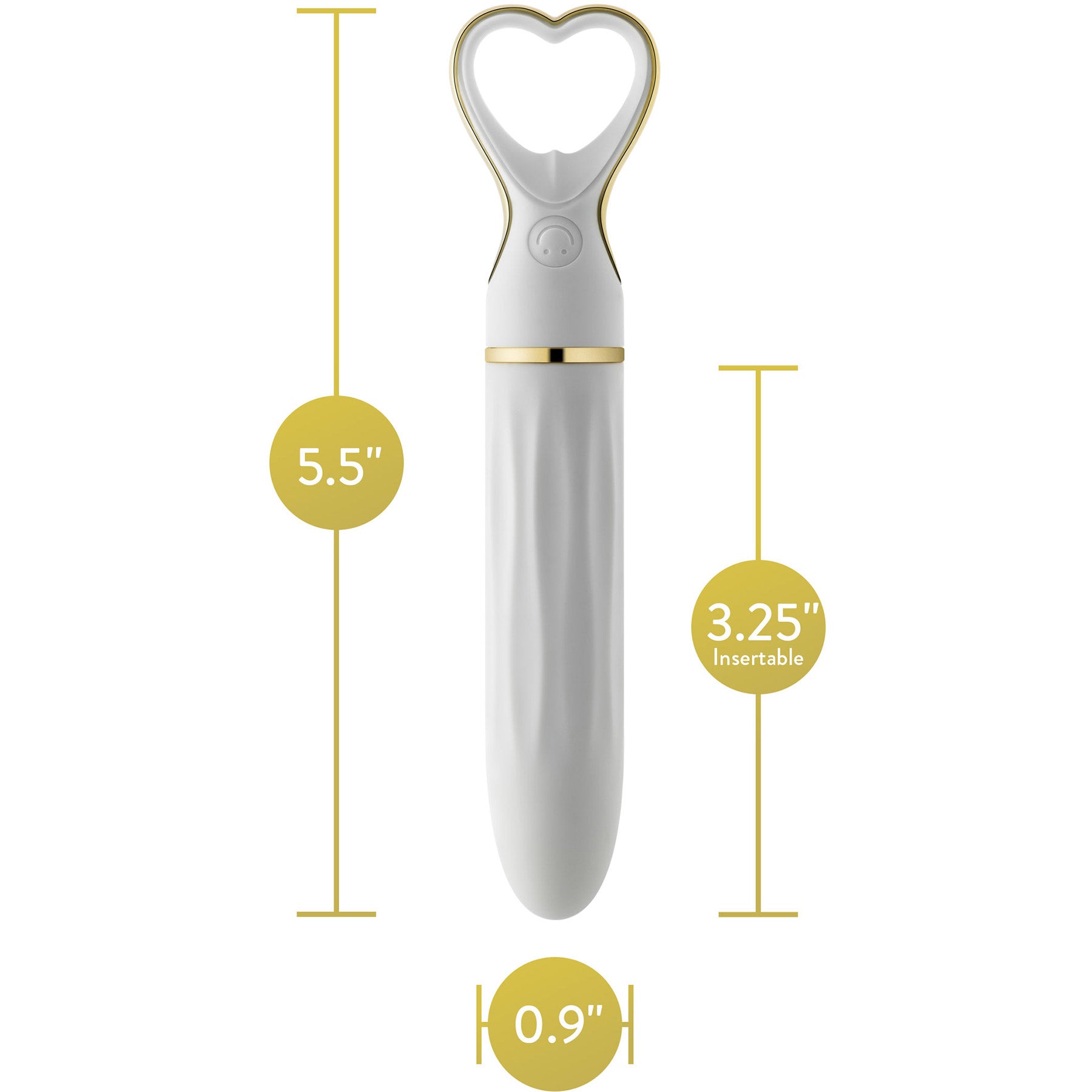 Delice Heartthrob Textured Rechargeable Silicone Vibrator By Blush - White Bouquet