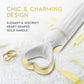 Delice Heartthrob Textured Rechargeable Silicone Vibrator By Blush - White Bouquet