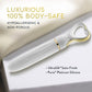 Delice Heartthrob Textured Rechargeable Silicone Vibrator By Blush - White Bouquet