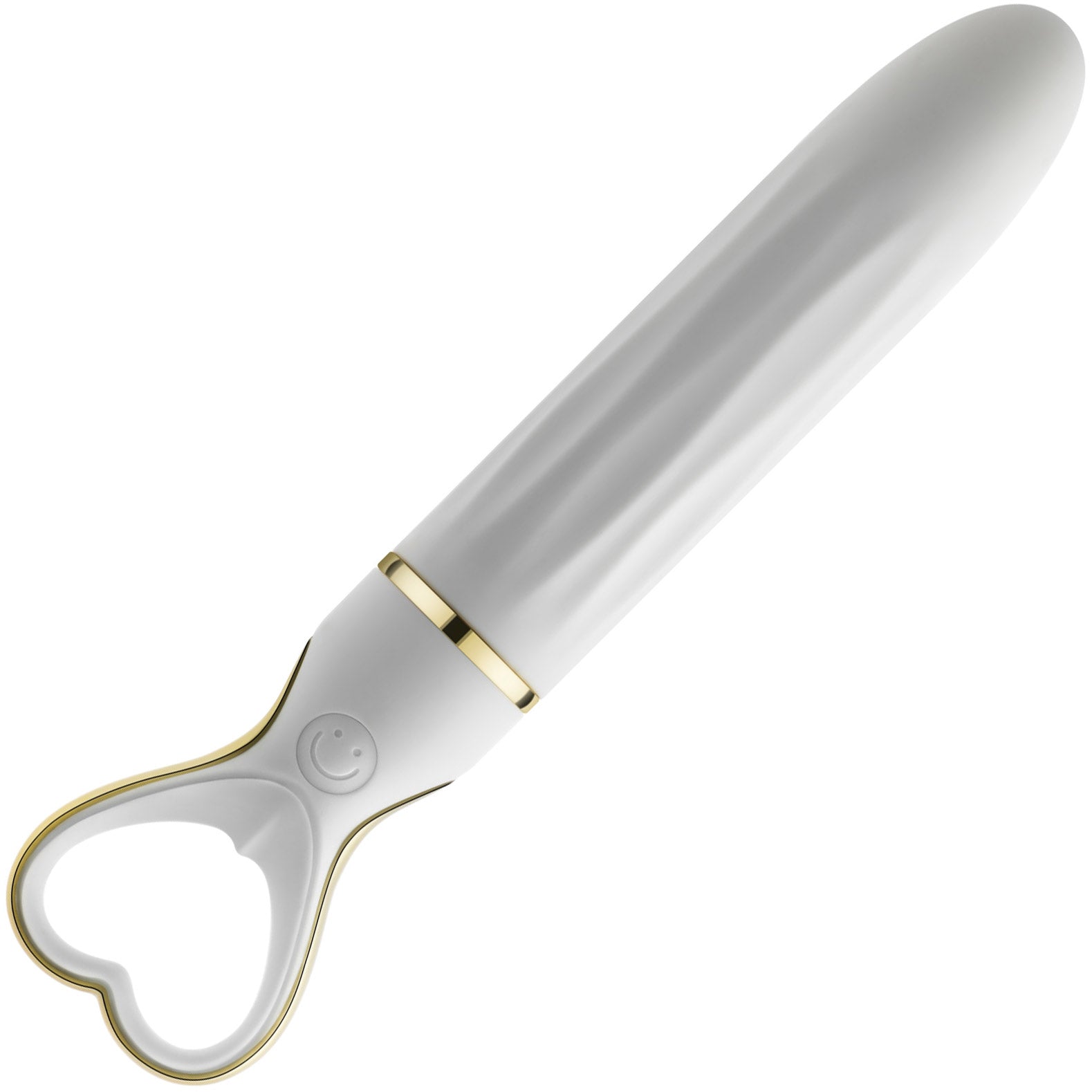 Delice Heartthrob Textured Rechargeable Silicone Vibrator By Blush - White Bouquet