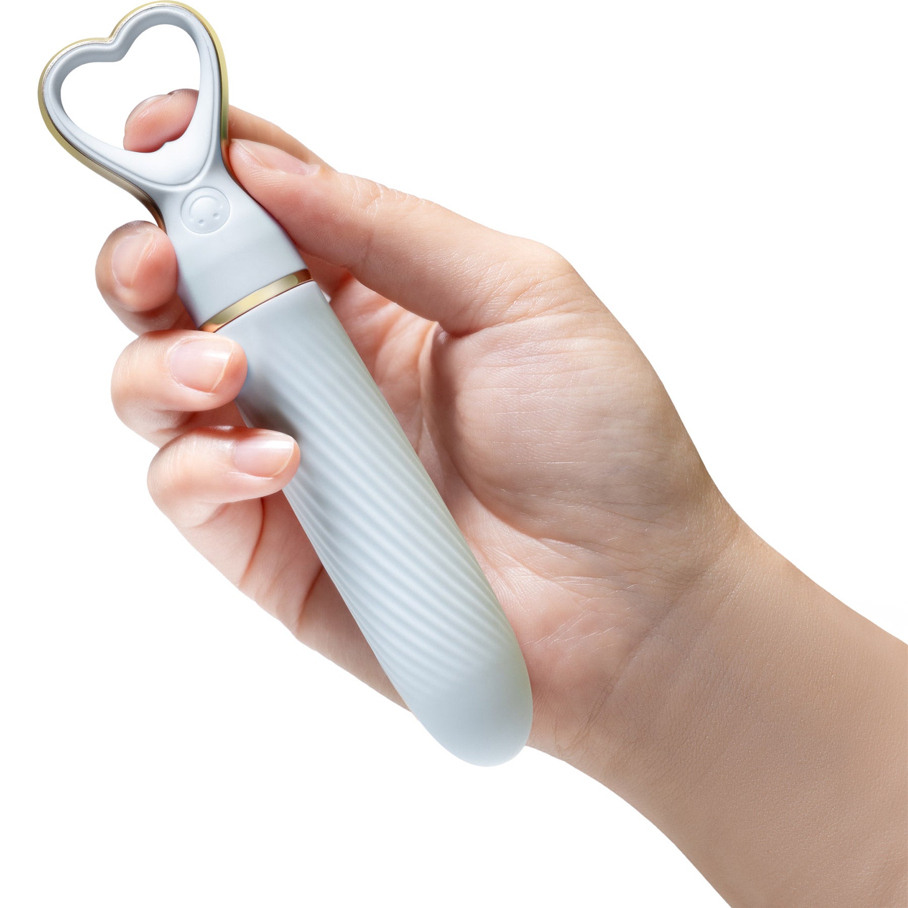 Delice Heartthrob Textured Rechargeable Silicone Vibrator By Blush - Something Blue