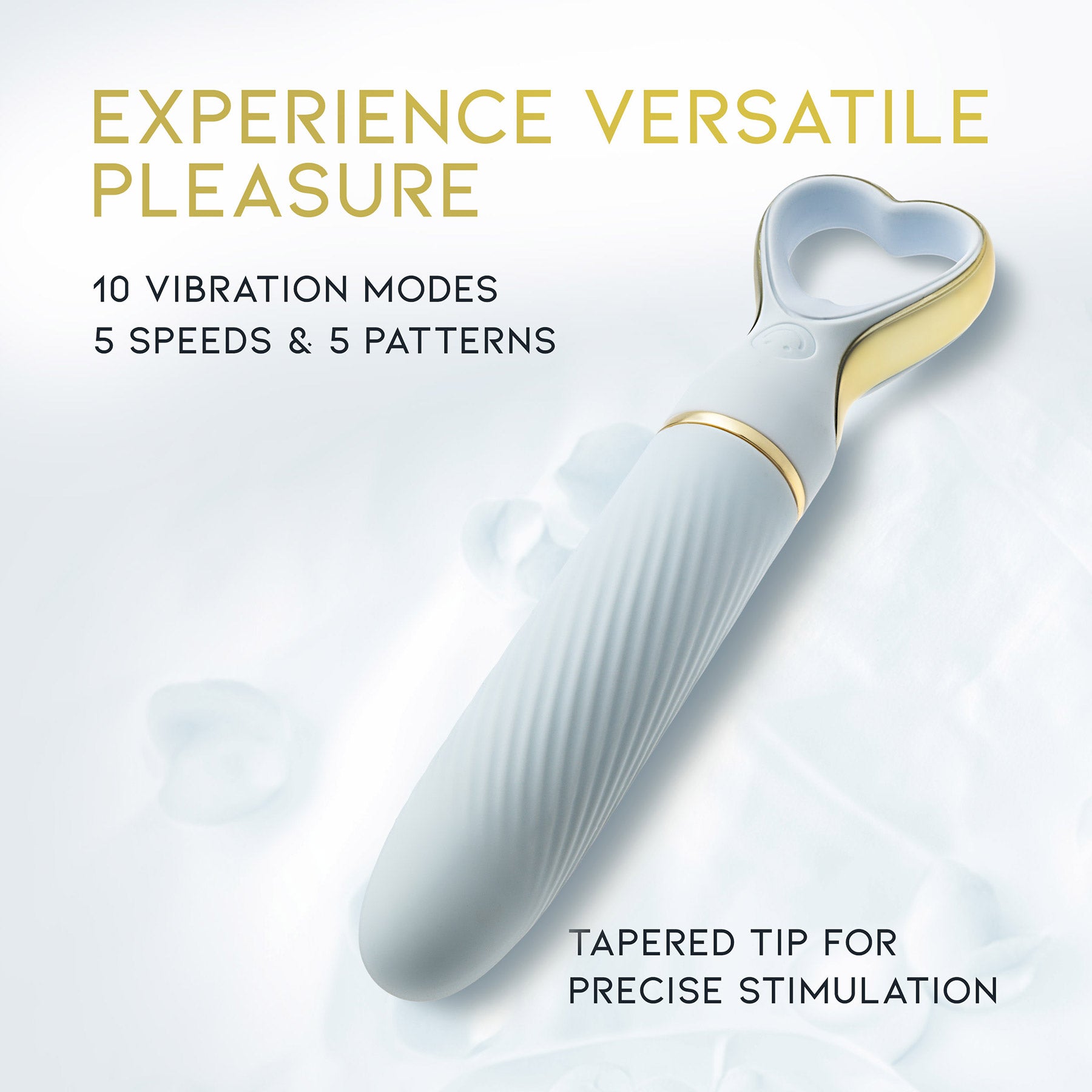 Delice Heartthrob Textured Rechargeable Silicone Vibrator By Blush - Something Blue