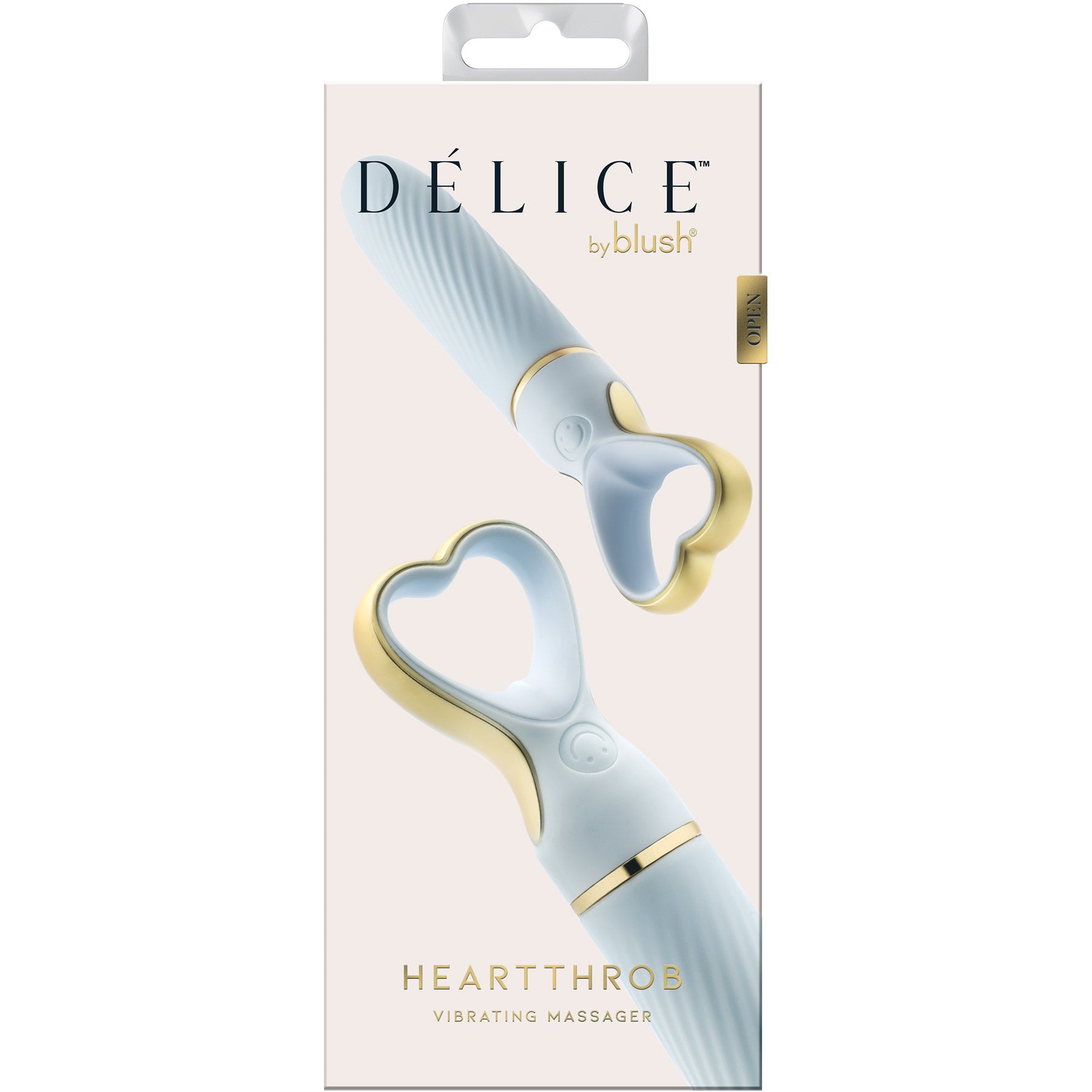 Delice Heartthrob Textured Rechargeable Silicone Vibrator By Blush - Something Blue
