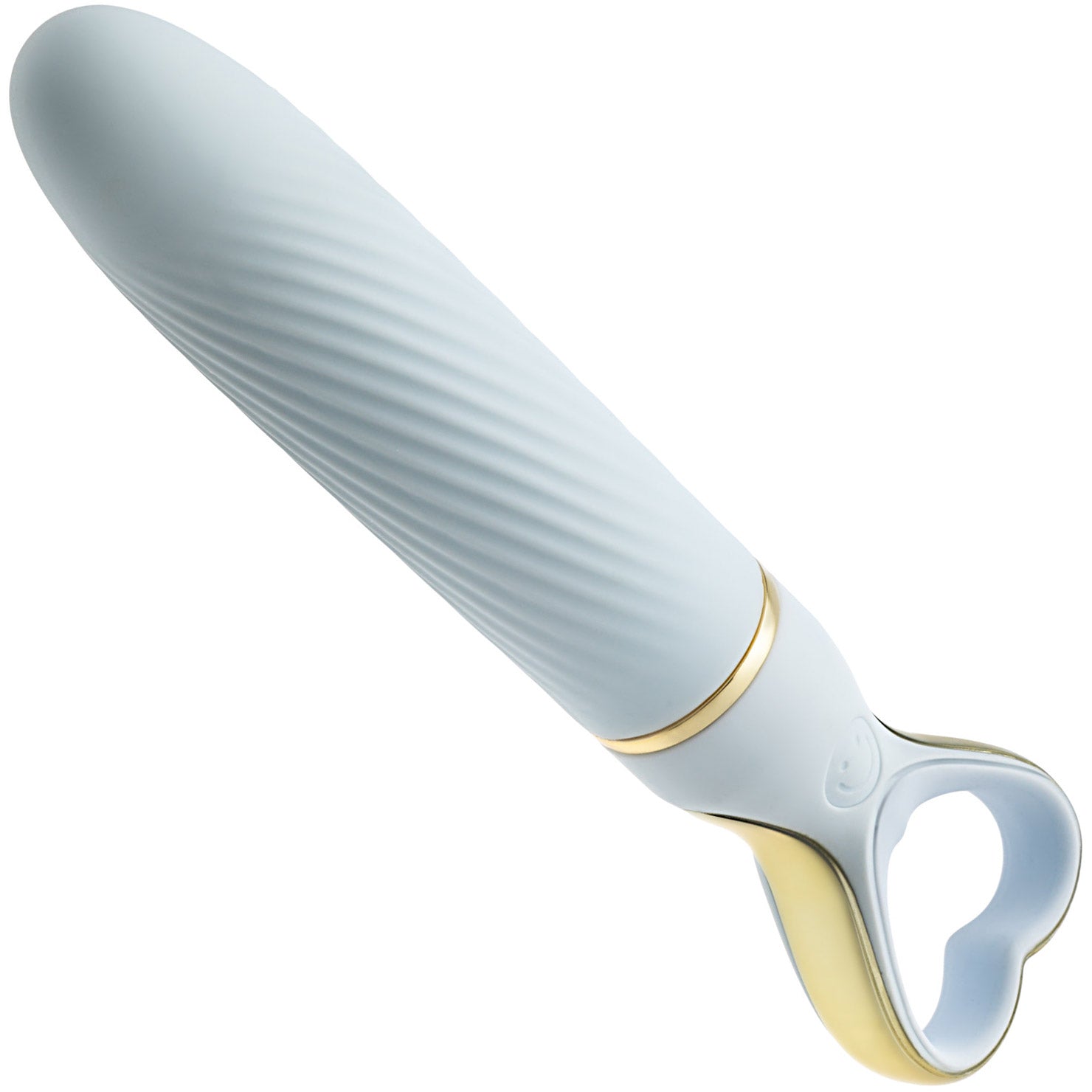 Delice Heartthrob Textured Rechargeable Silicone Vibrator By Blush - Something Blue