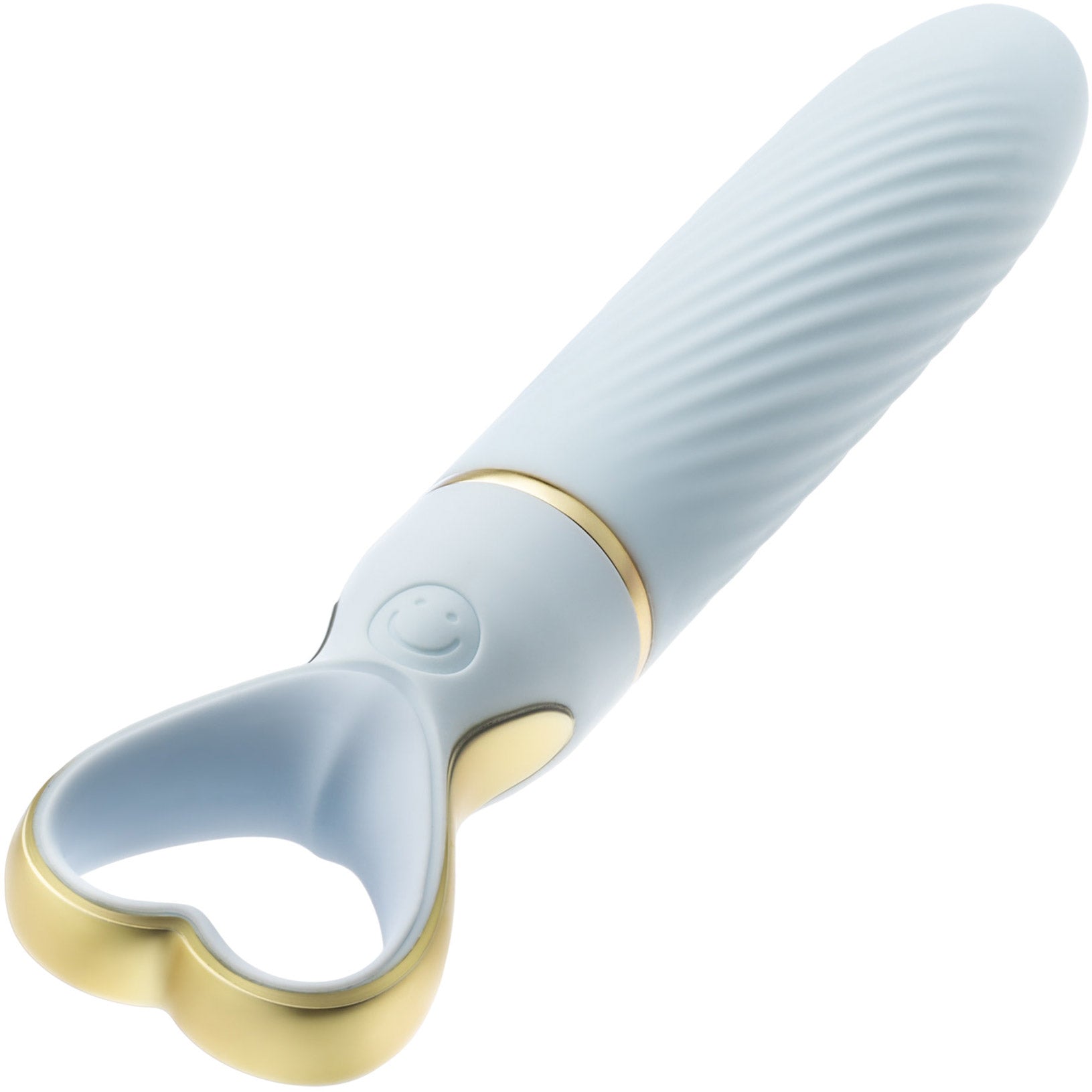 Delice Heartthrob Textured Rechargeable Silicone Vibrator By Blush - Something Blue