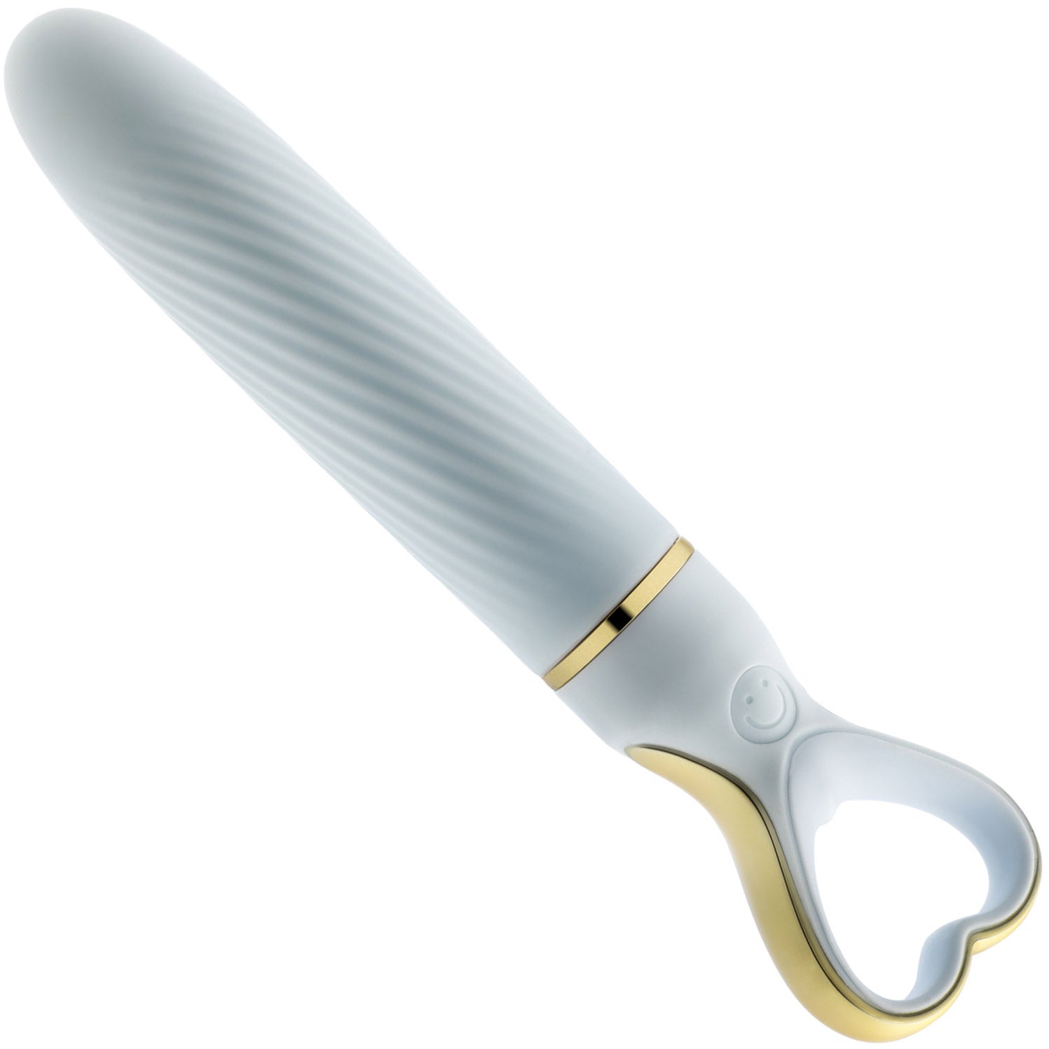 Delice Heartthrob Textured Rechargeable Silicone Vibrator By Blush - Something Blue