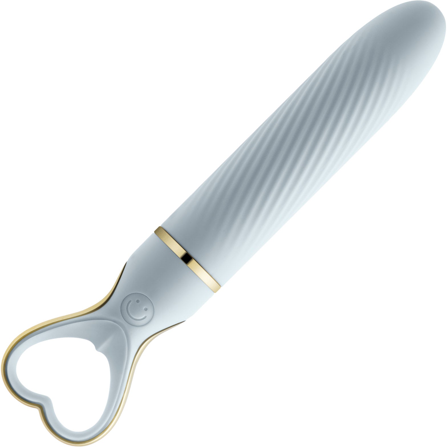 Delice Heartthrob Textured Rechargeable Silicone Vibrator By Blush - Something Blue