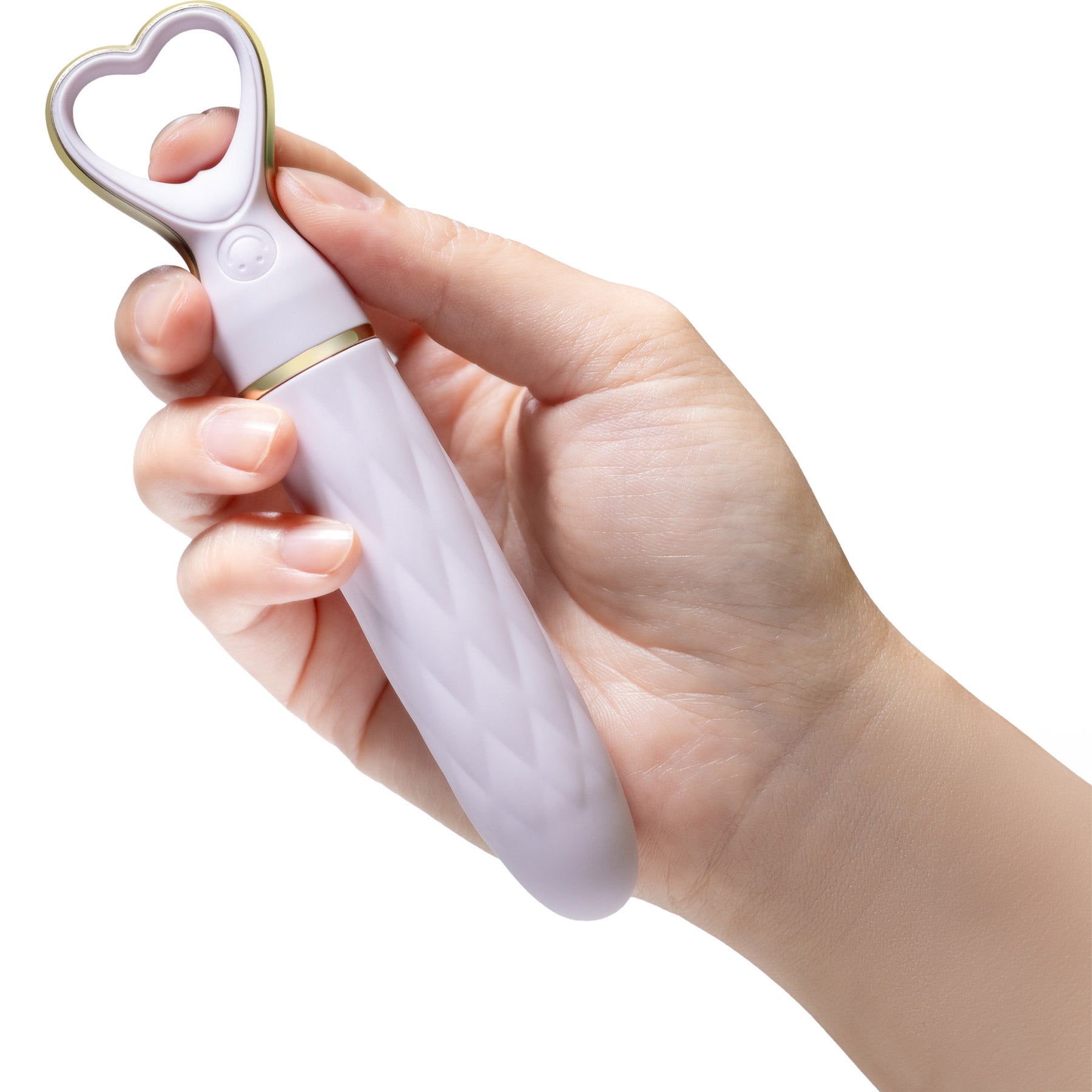 Delice Heartthrob Textured Rechargeable Silicone Vibrator By Blush - Lavender Love
