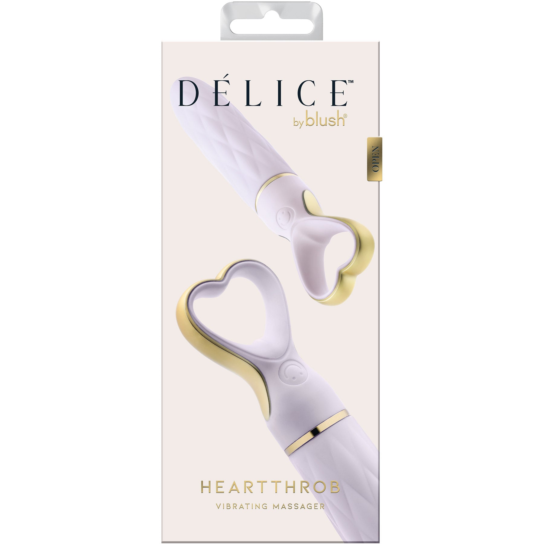 Delice Heartthrob Textured Rechargeable Silicone Vibrator By Blush - Lavender Love