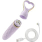 Delice Heartthrob Textured Rechargeable Silicone Vibrator By Blush - Lavender Love