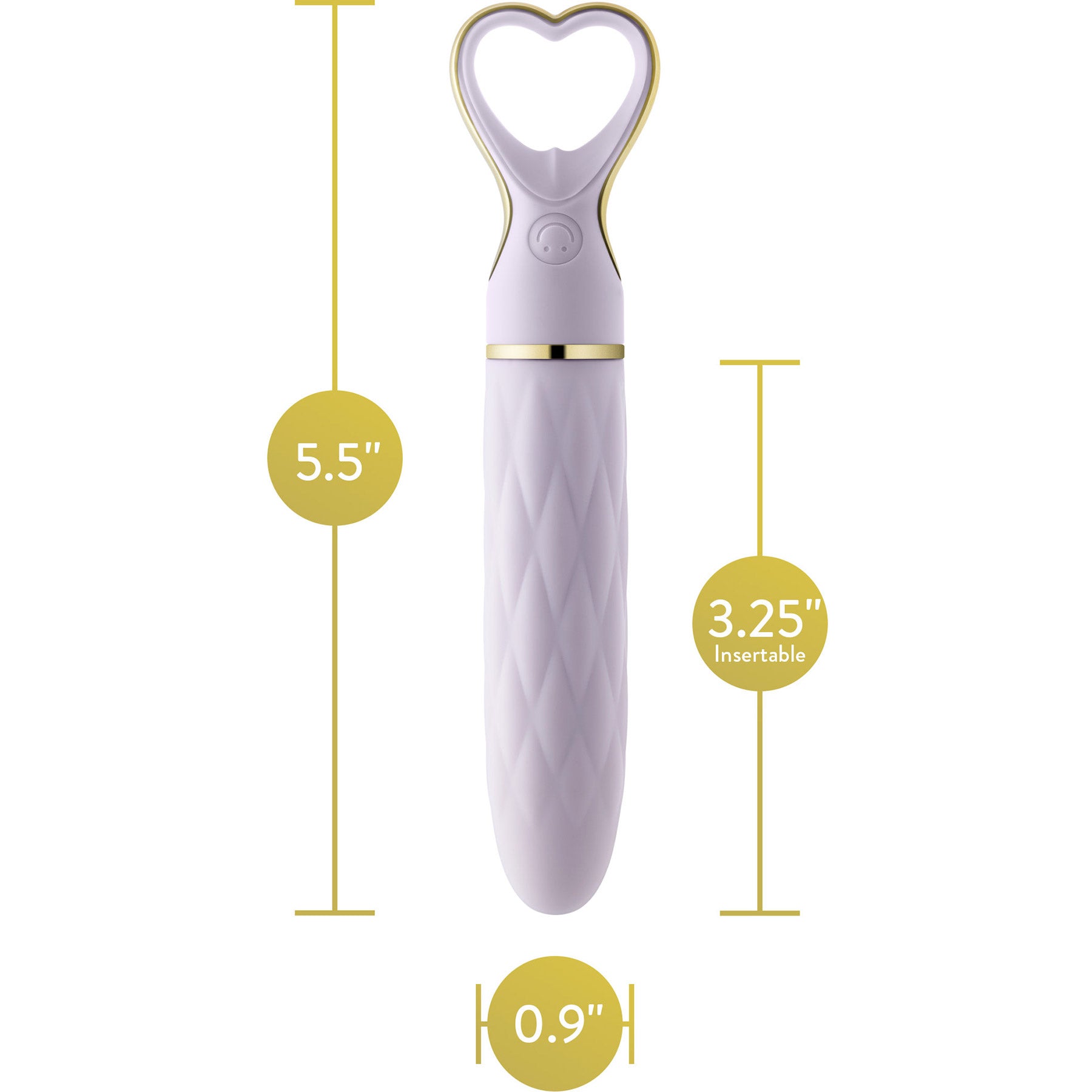 Delice Heartthrob Textured Rechargeable Silicone Vibrator By Blush - Lavender Love