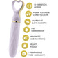 Delice Heartthrob Textured Rechargeable Silicone Vibrator By Blush - Lavender Love