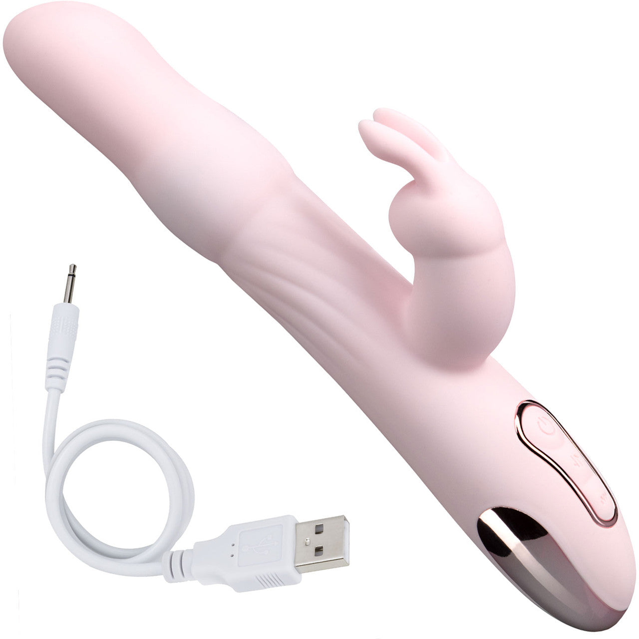 Lush Aurora Silicone Dual Stimulation Vibrator With Rotating Beads - Pink