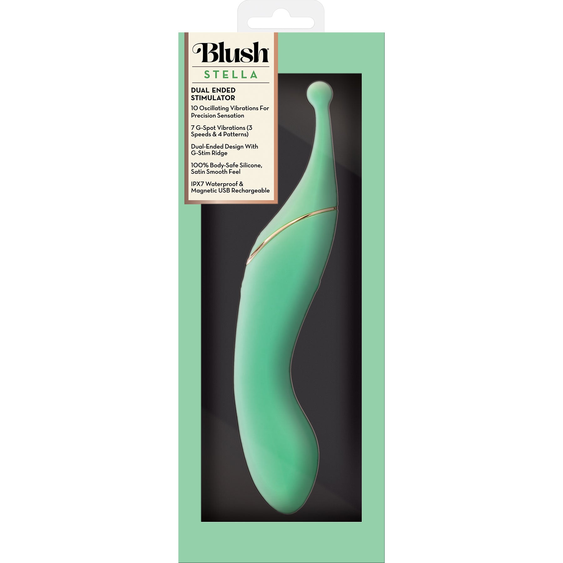 Stella Rechargeable Silicone Dual Use G-Spot & Clitoral Vibrator By Blush