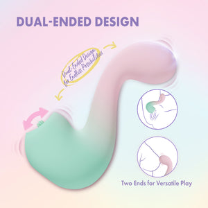 Play With Me Melody Dual-Ended Silicone Clitoral Stimulation Vibrator By Blush