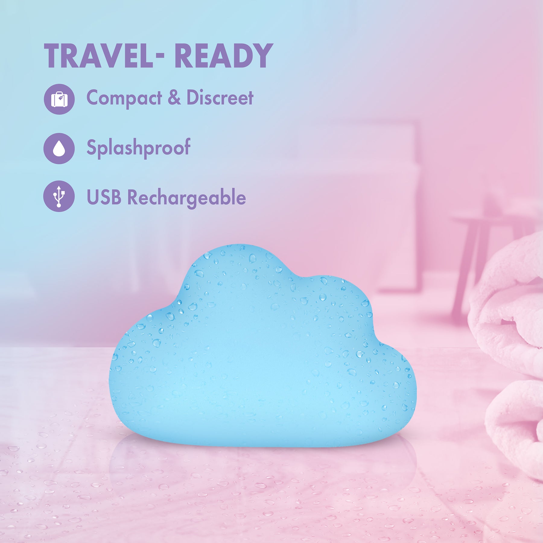 Play With Me Cuddle Cloud Silicone Rechargeable Clitoral Stimulator By Blush