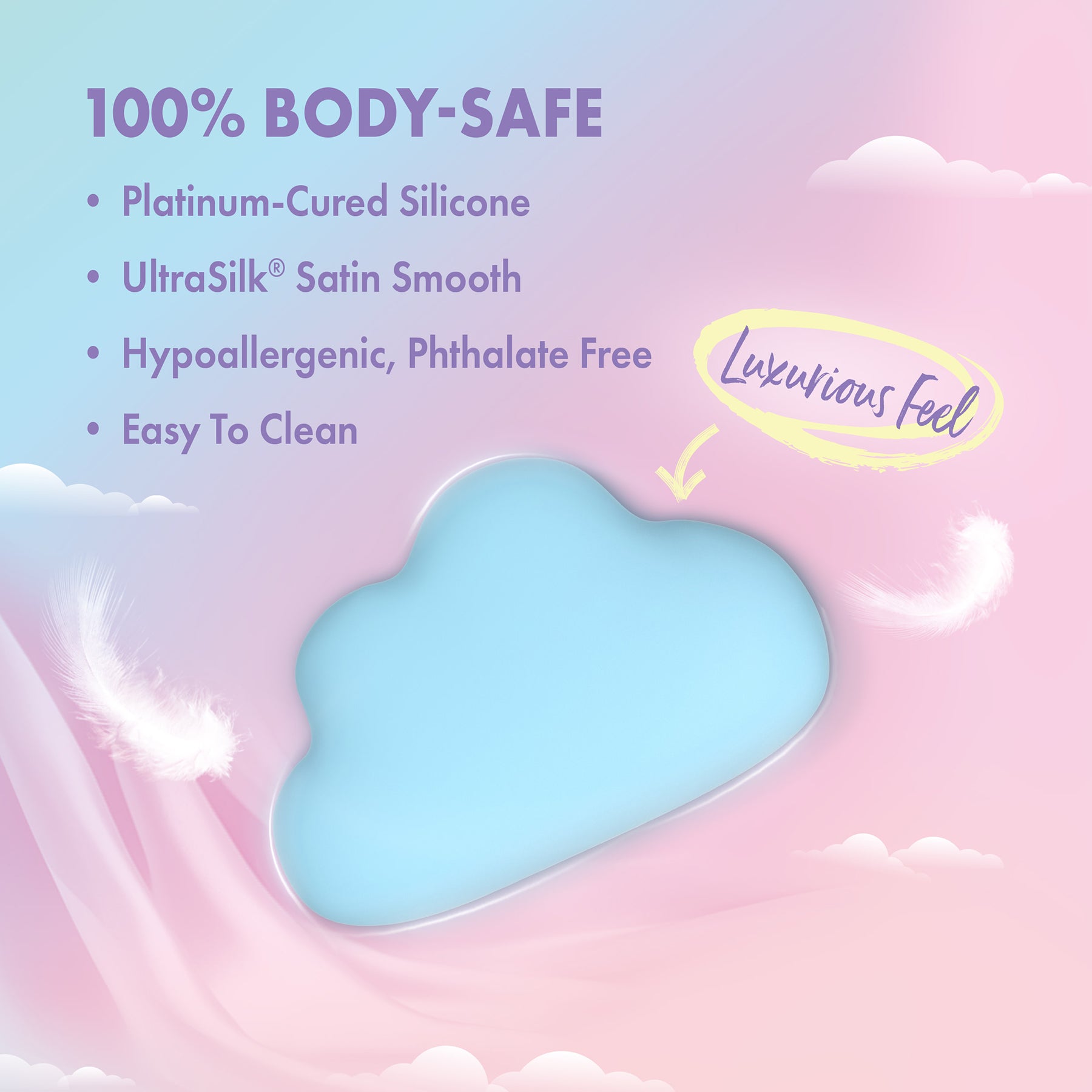Play With Me Cuddle Cloud Silicone Rechargeable Clitoral Stimulator By Blush