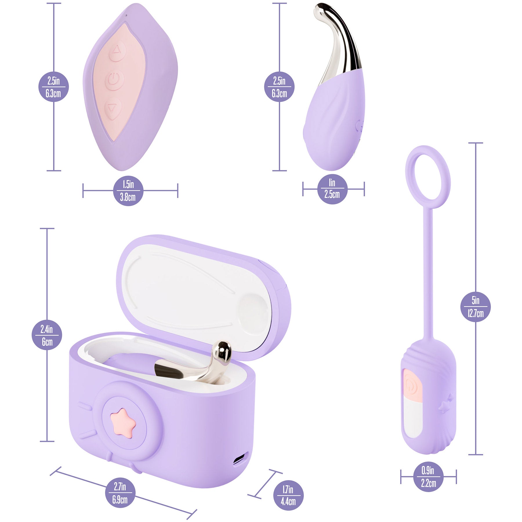 Play With Me Snapstar Silicone Rechargeable Mini Vibrator Set By Blush