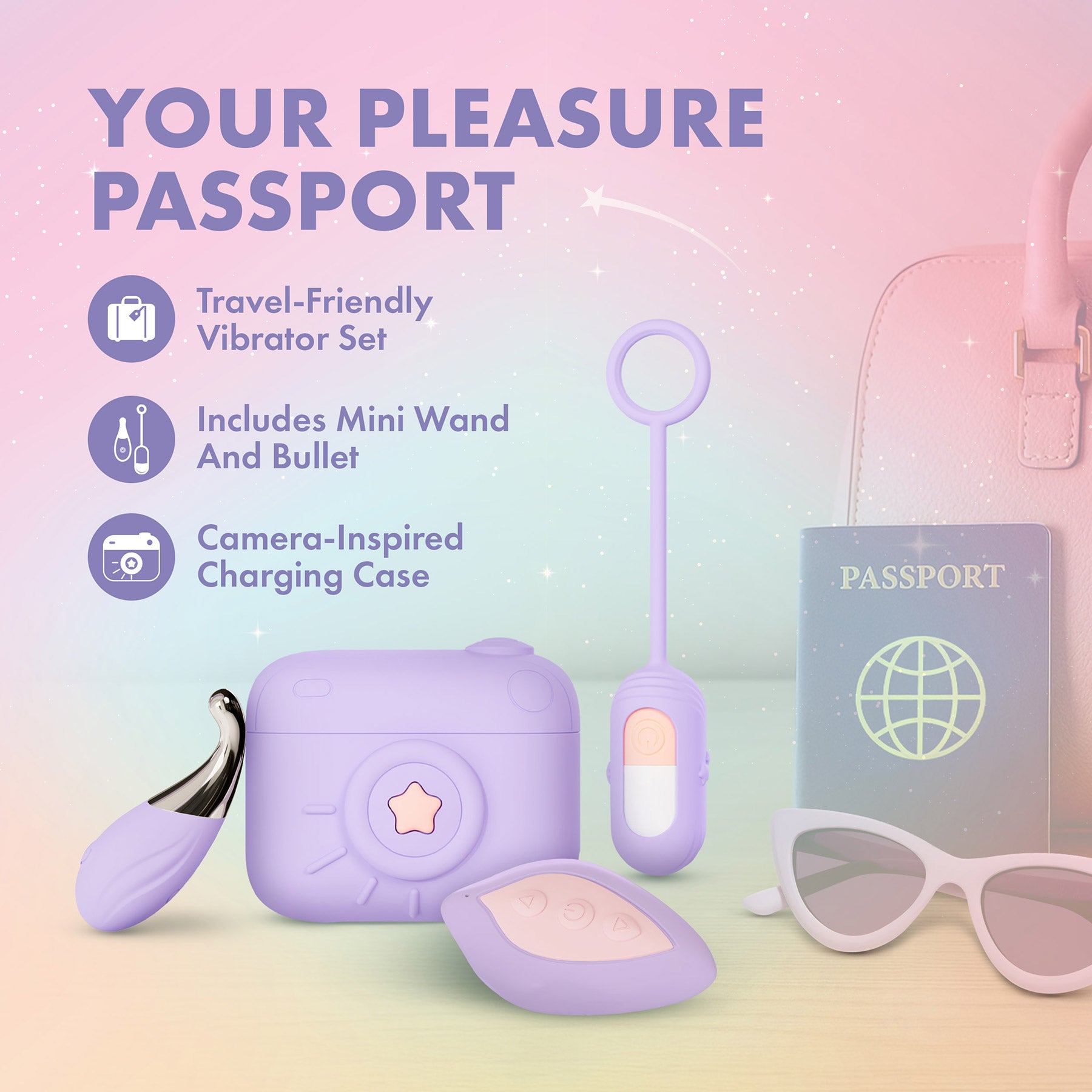 Play With Me Snapstar Silicone Rechargeable Mini Vibrator Set By Blush