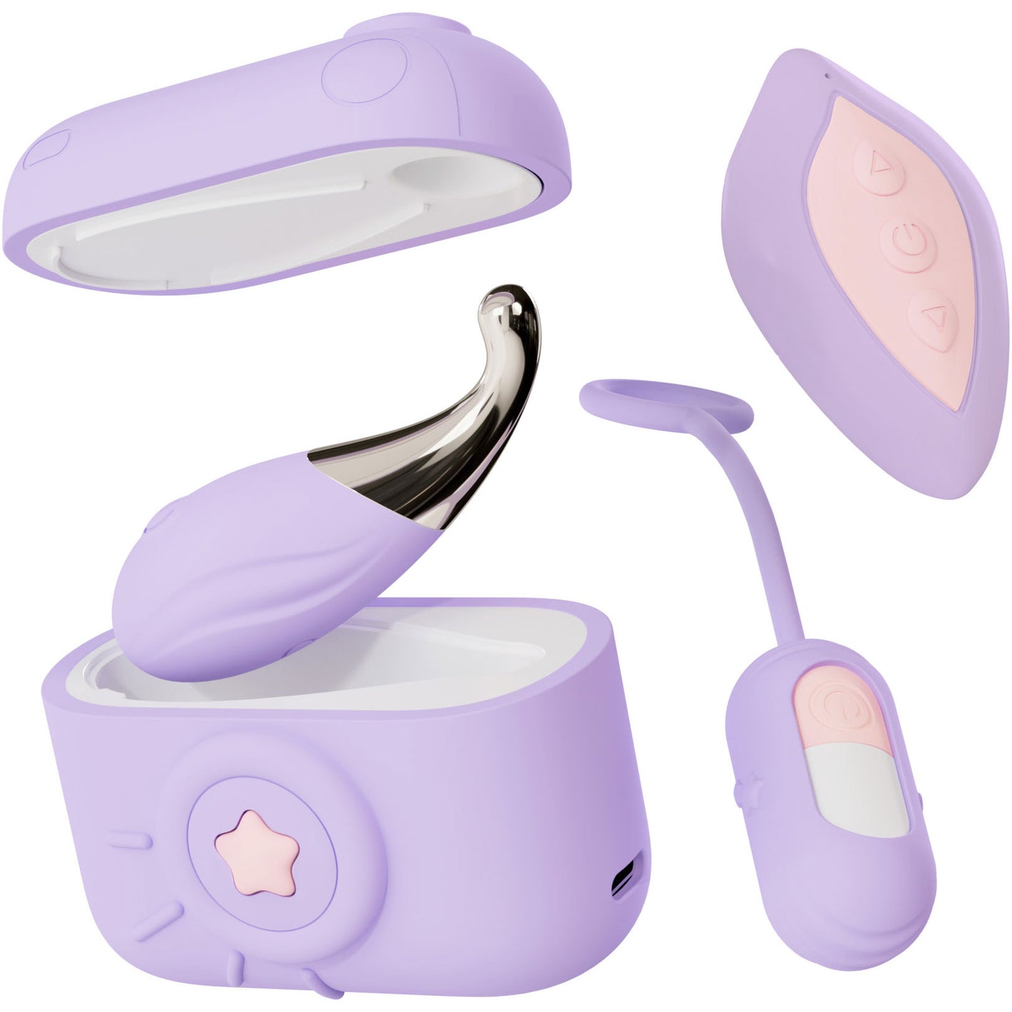 Play With Me Snapstar Silicone Rechargeable Mini Vibrator Set By Blush