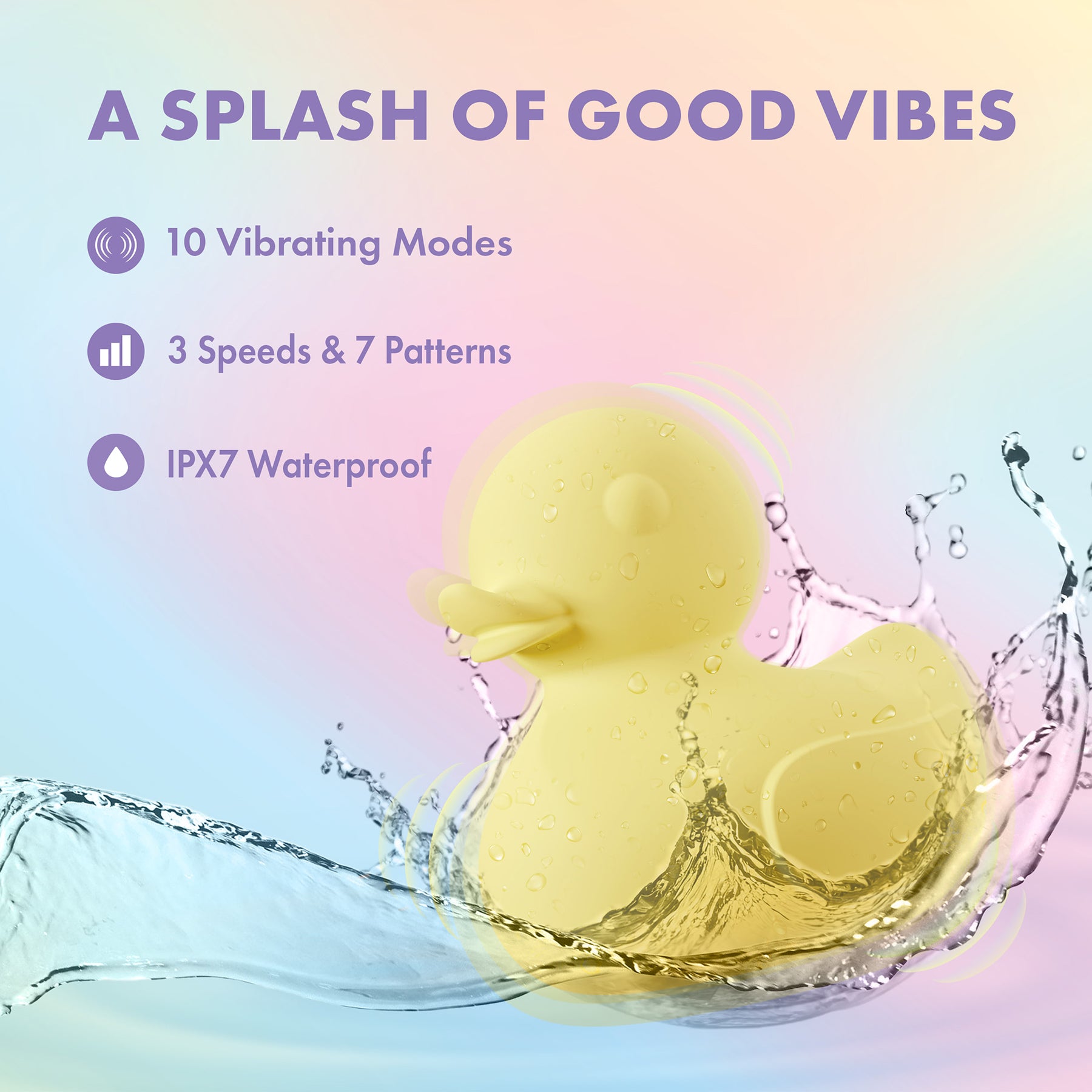Play With Me Splash Ducky Rechargeable Silicone Vibrator By Blush