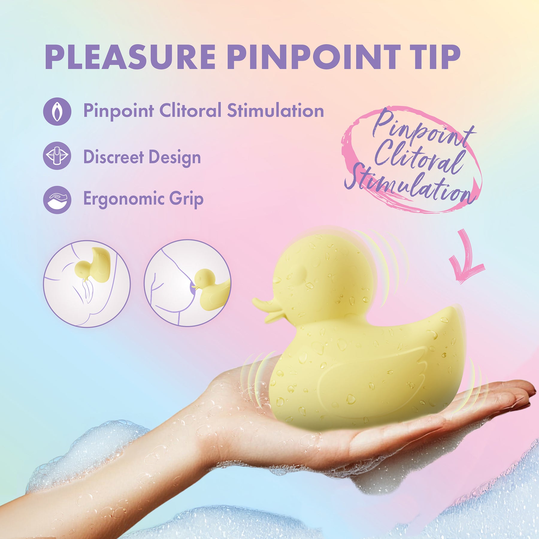 Play With Me Splash Ducky Rechargeable Silicone Vibrator By Blush