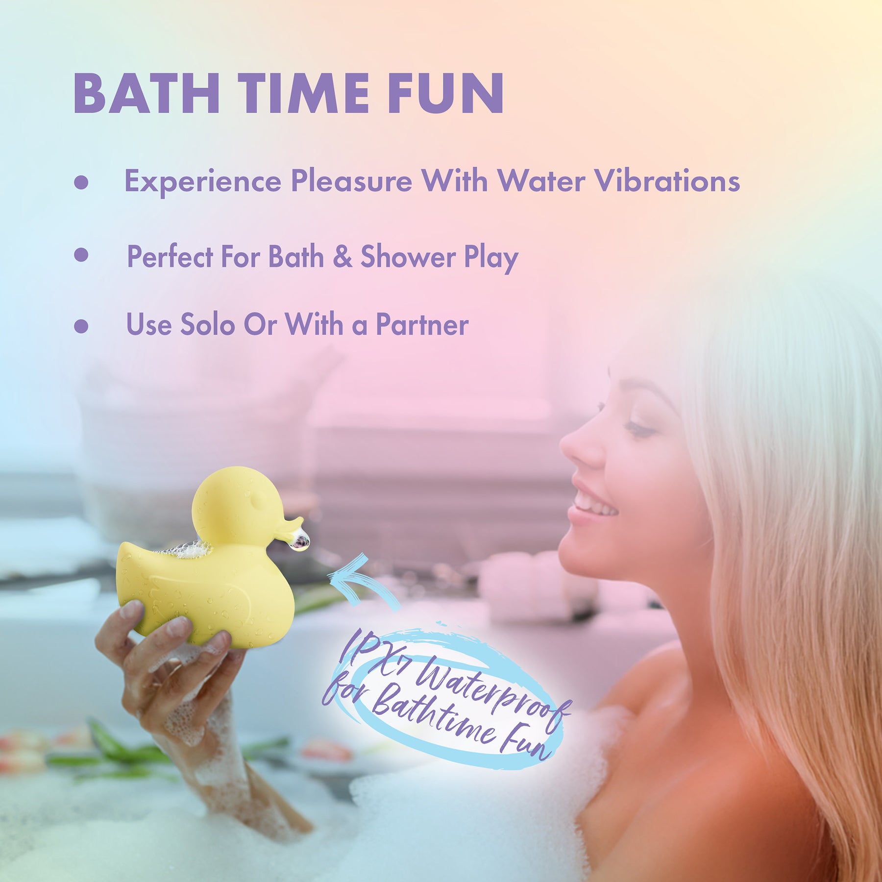 Play With Me Splash Ducky Rechargeable Silicone Vibrator By Blush
