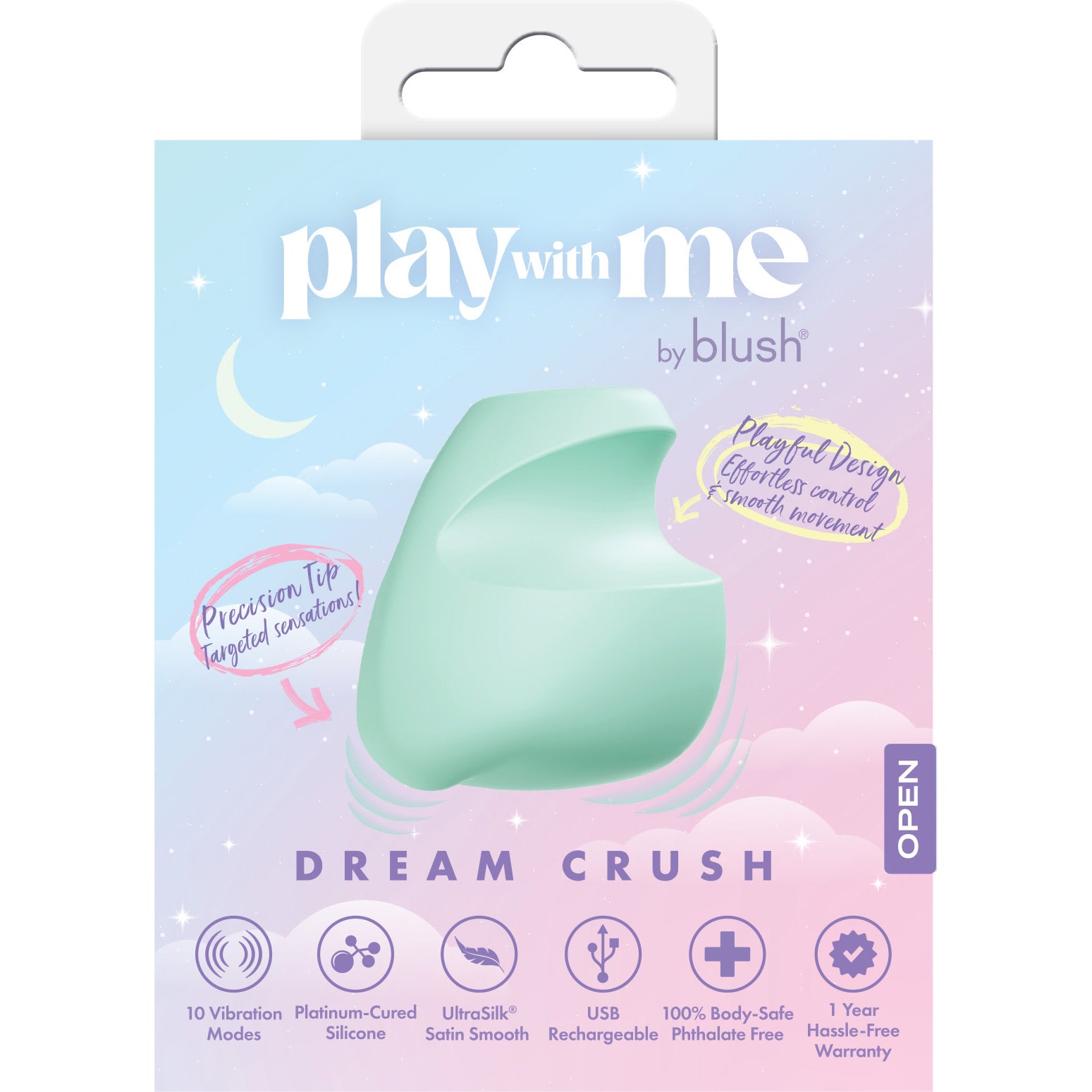 Play With Me Dream Crush Rechargeable Silicone Clitoral Stimulator By Blush