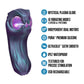 Temptasia By Blush Viper Pulse Vibrator With Mystical Plasma Globe - Dark Millenia