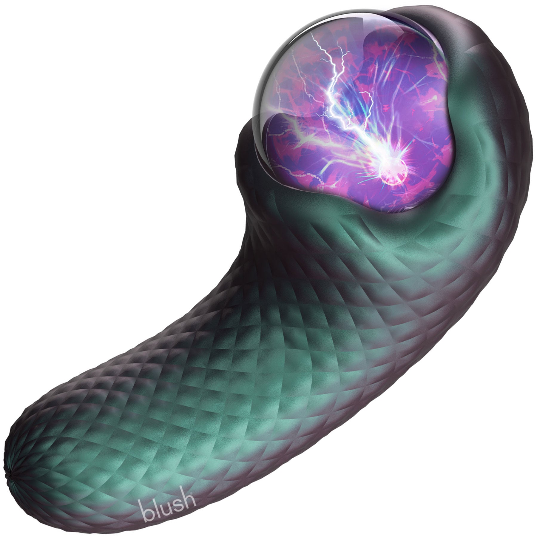 Temptasia By Blush Enchanted Serpent Pulse Vibrator With Mystical Plasma Globe - Dark Millenia