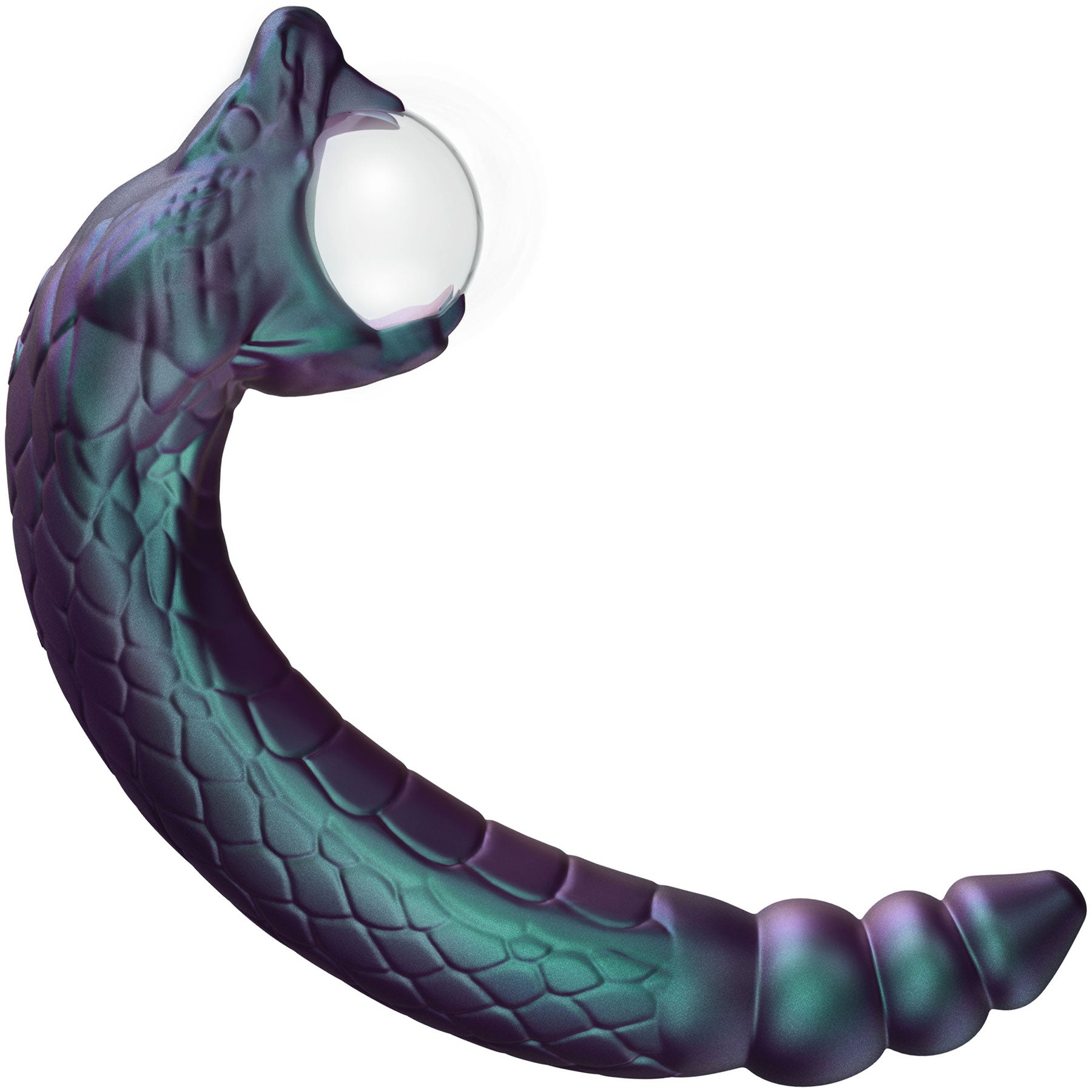 Temptasia By Blush Rattle Snake Pulse Vibrator With Mystical Plasma Globe - Dark Millenia