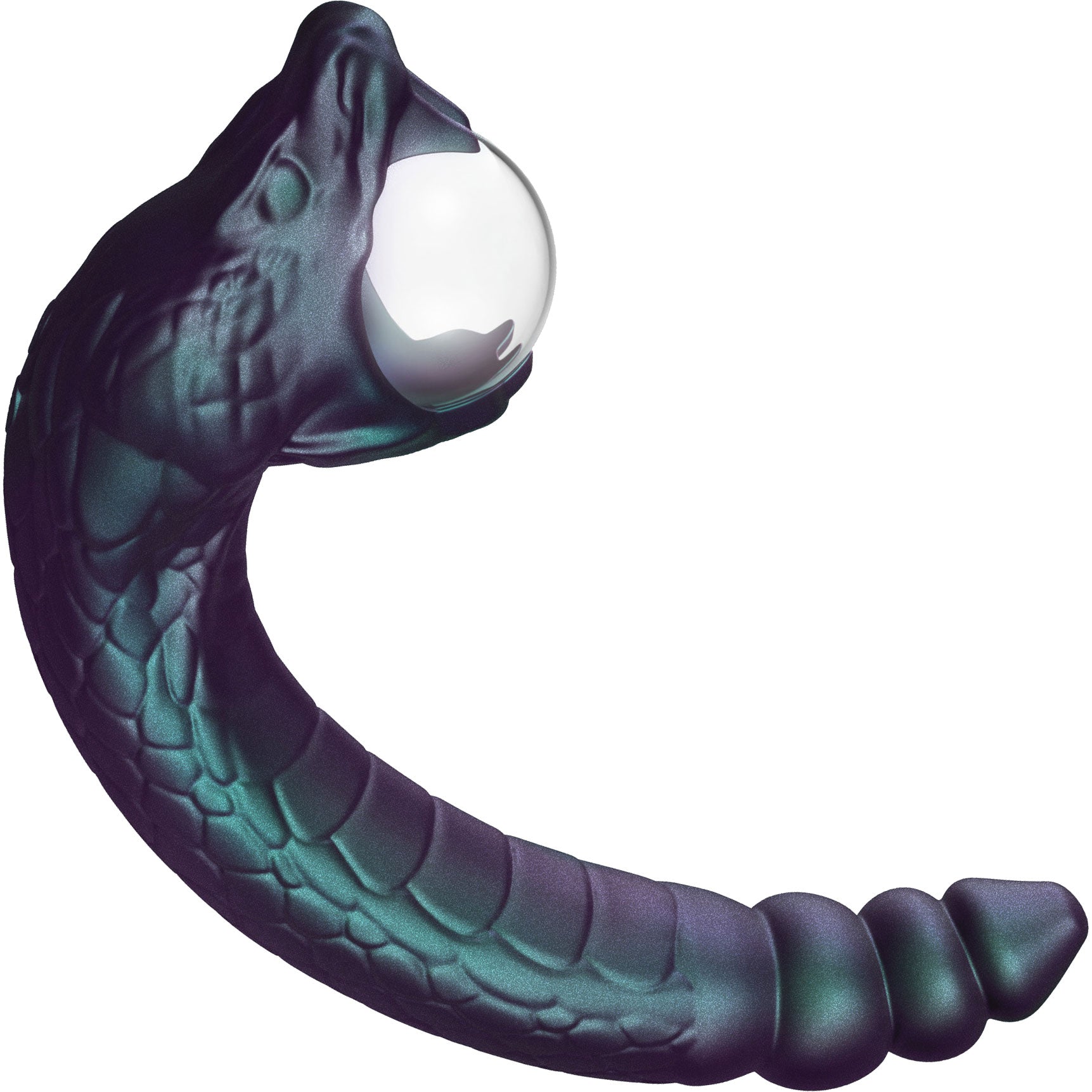 Temptasia By Blush Rattle Snake Pulse Vibrator With Mystical Plasma Globe - Dark Millenia