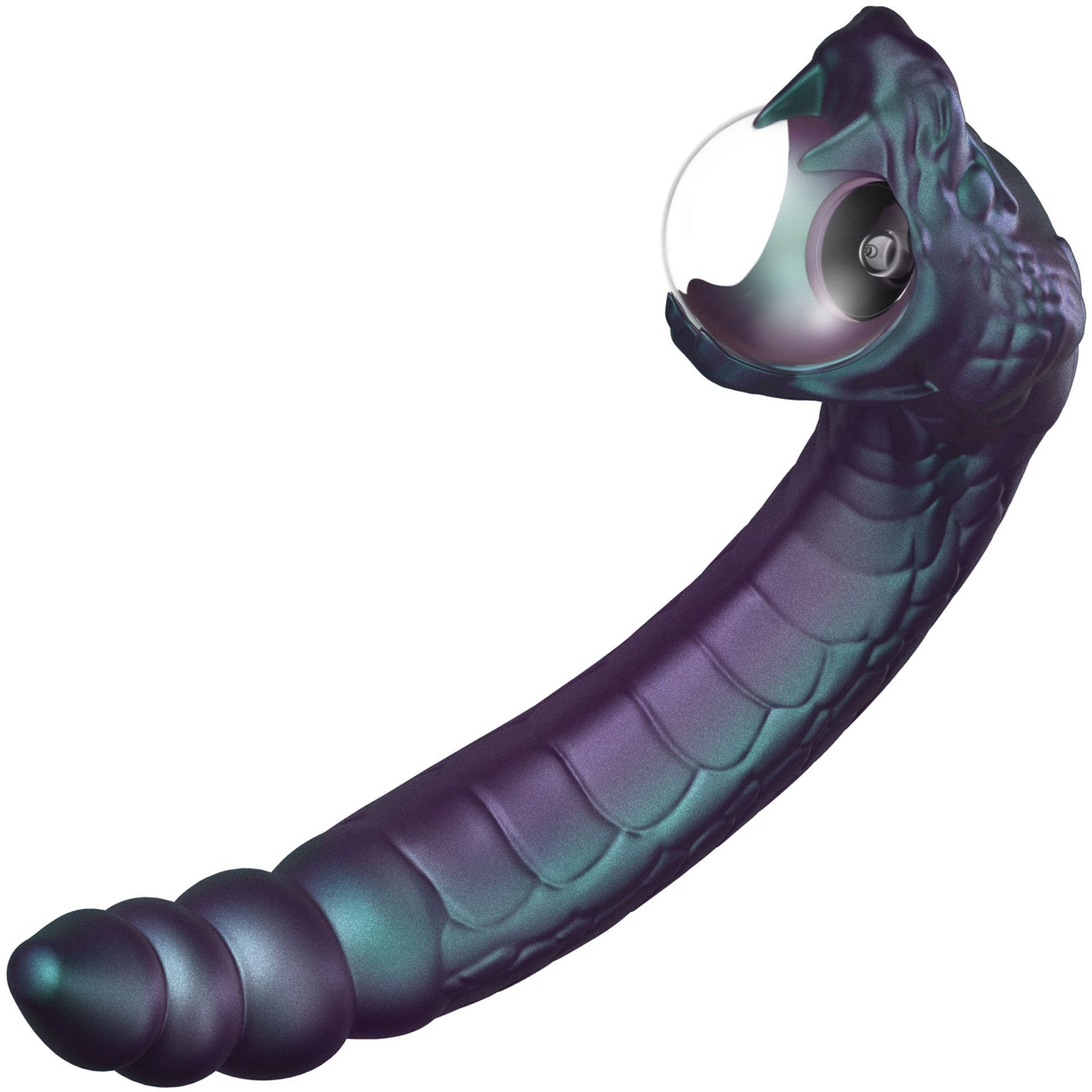 Temptasia By Blush Rattle Snake Pulse Vibrator With Mystical Plasma Globe - Dark Millenia