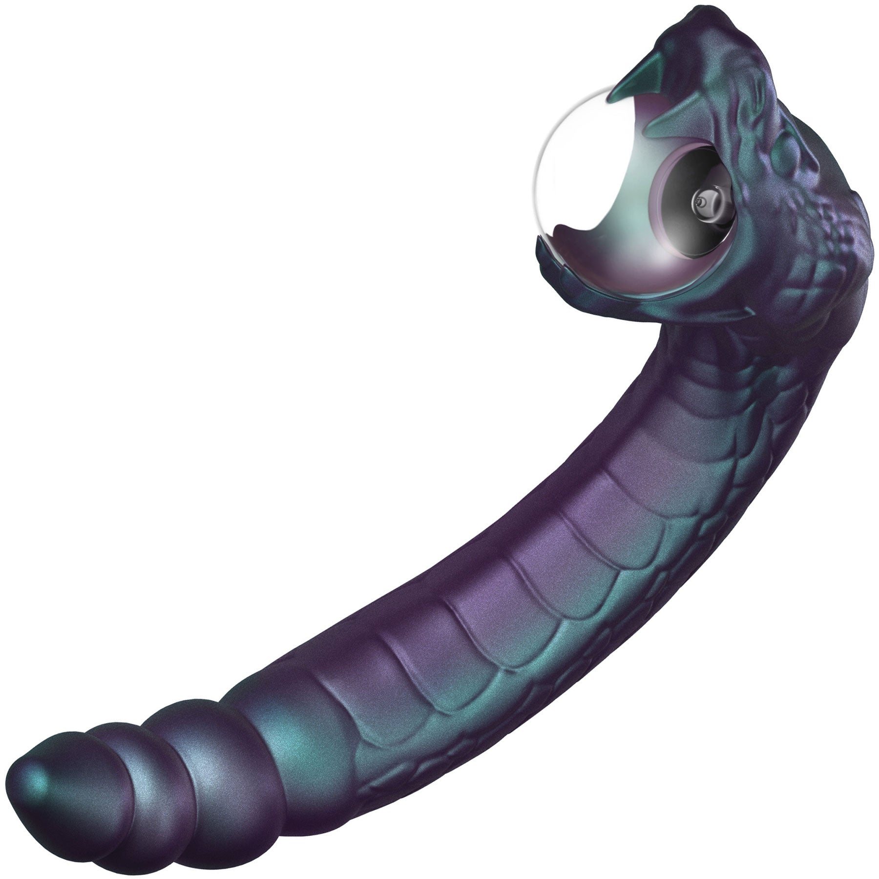 Temptasia By Blush Rattle Snake Pulse Vibrator With Mystical Plasma Globe - Dark Millenia