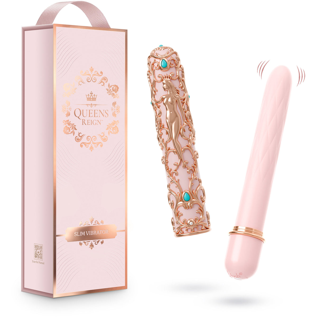 Queens Reign Luxury Silicone Waterproof Rechargeable Slim Vibrator