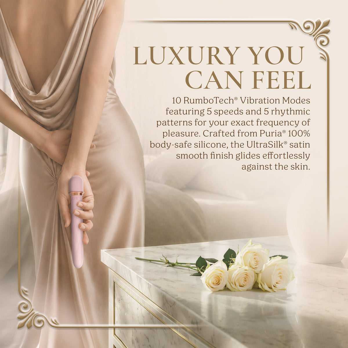 Queens Reign Luxury Silicone Waterproof Rechargeable Slim Vibrator
