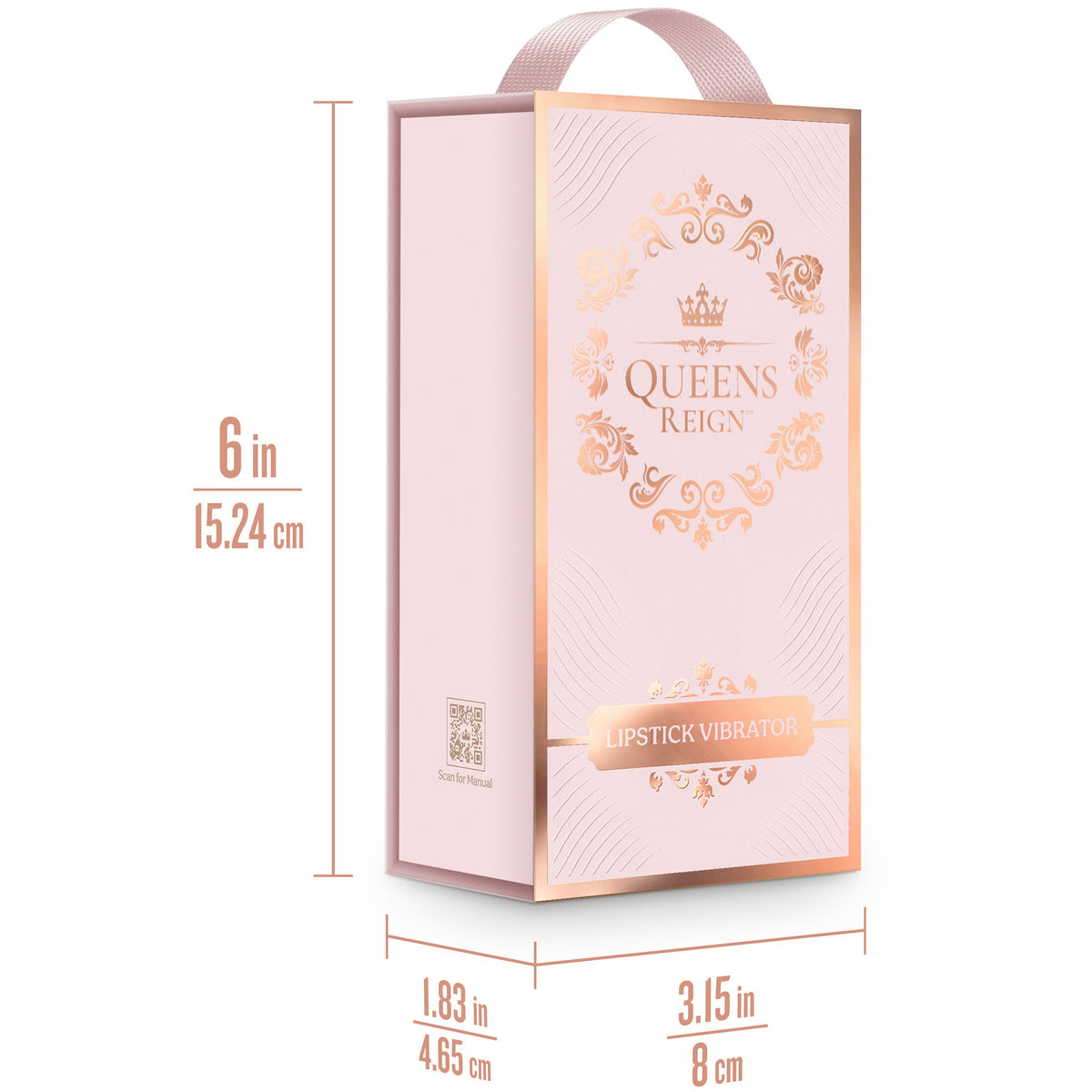 Queens Reign Luxury Silicone Rechargeable Waterproof Lipstick Vibrator