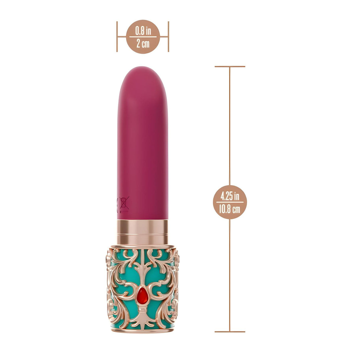 Queens Reign Luxury Silicone Rechargeable Waterproof Lipstick Vibrator