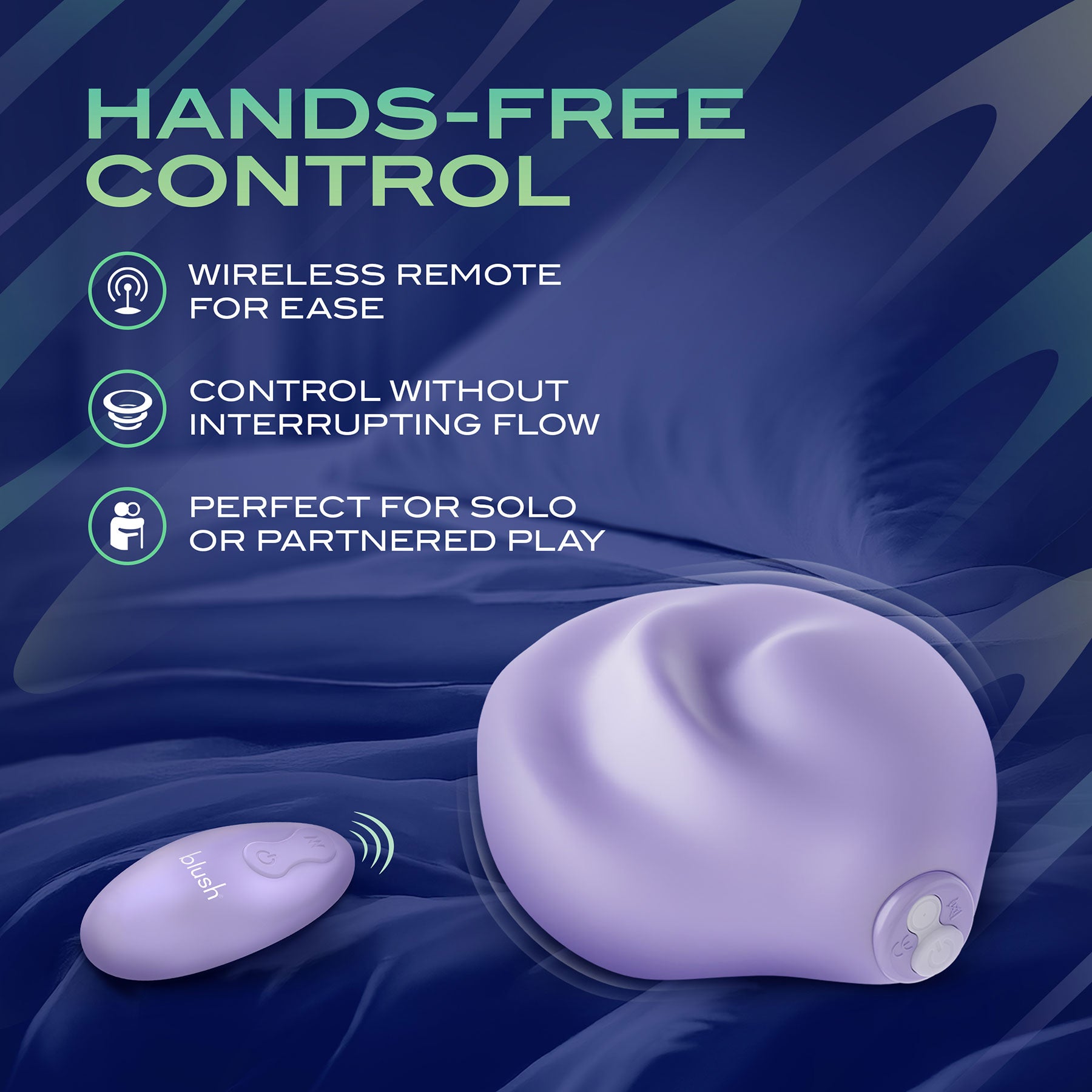 Urself Pulse Pad Vibrating Rechargeable Silicone Grinder With Remote