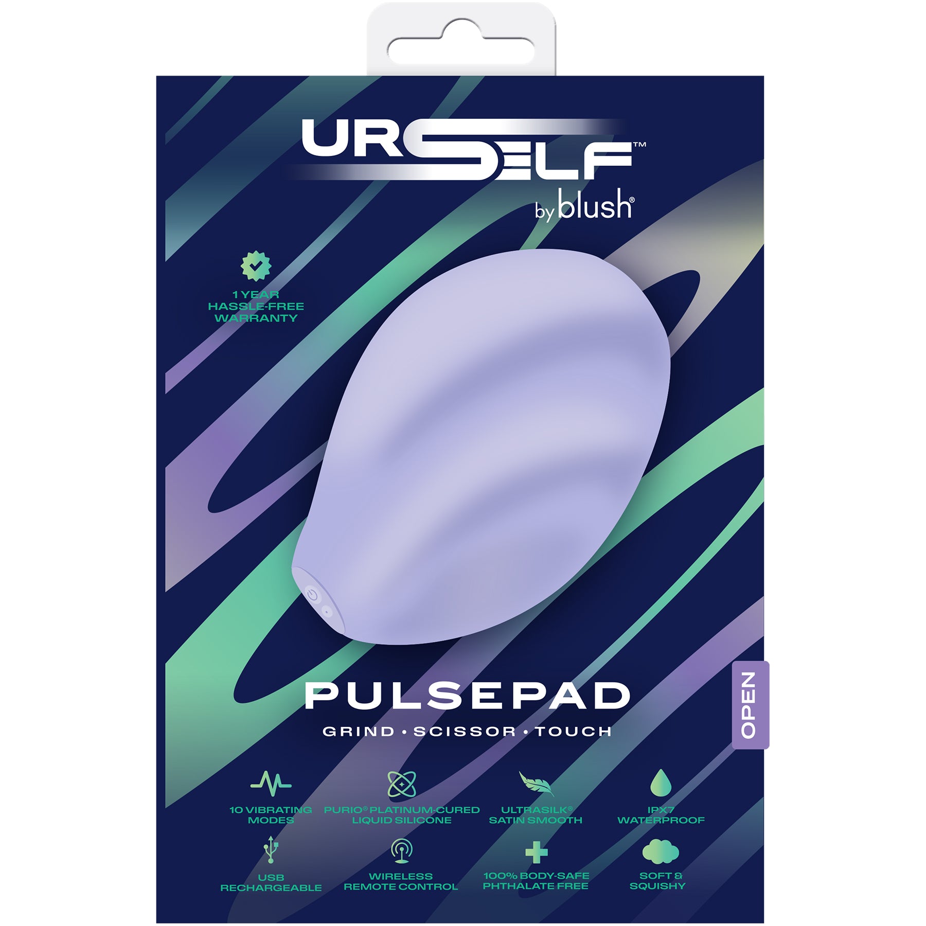 Urself Pulse Pad Vibrating Rechargeable Silicone Grinder With Remote