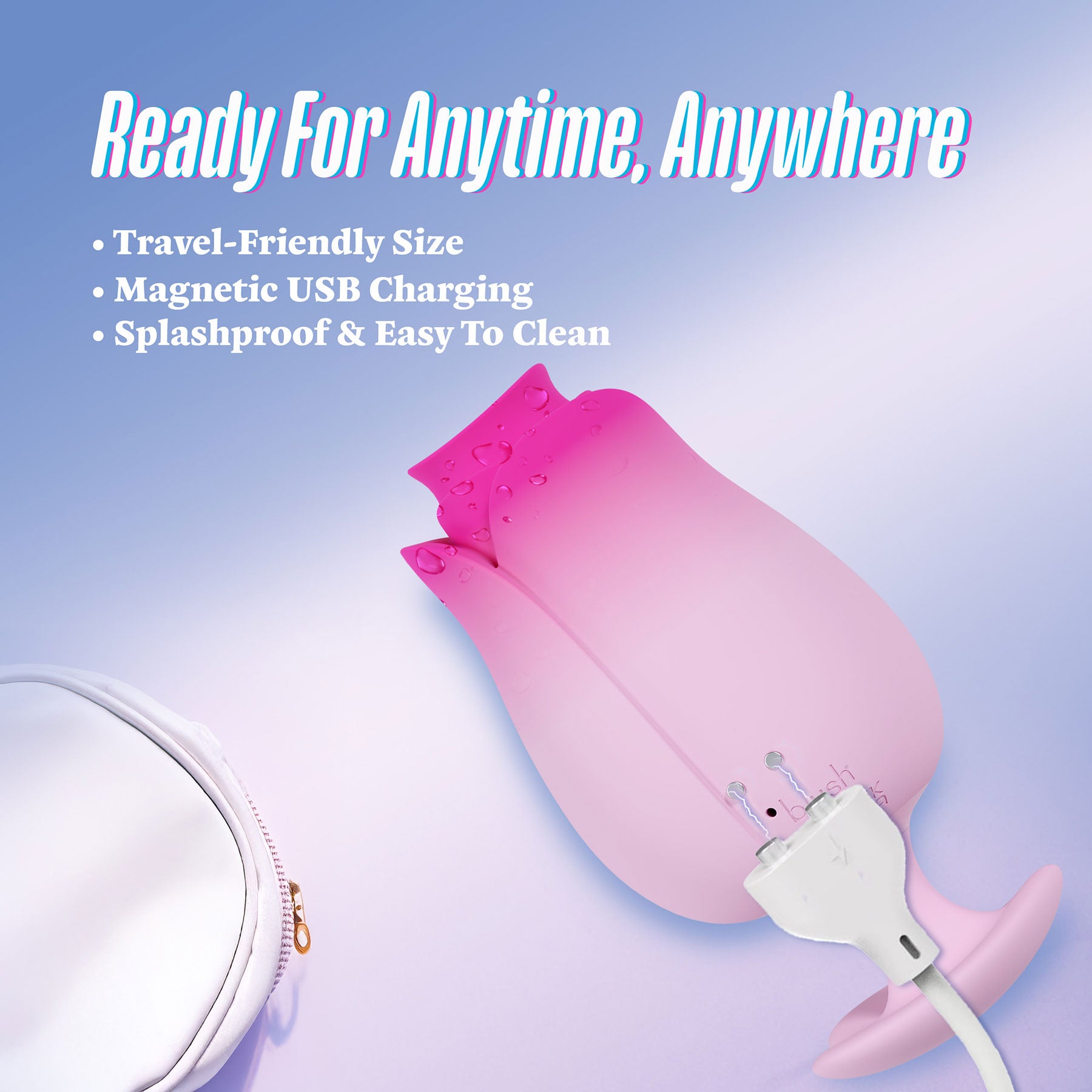 Aria Tulip Trance Rechargeable Silicone Clitoral Stimulator By Blush