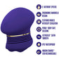 The Blush Collection Riana AutoRub™ Deep Clitoral Stimulator - Royal Indigo