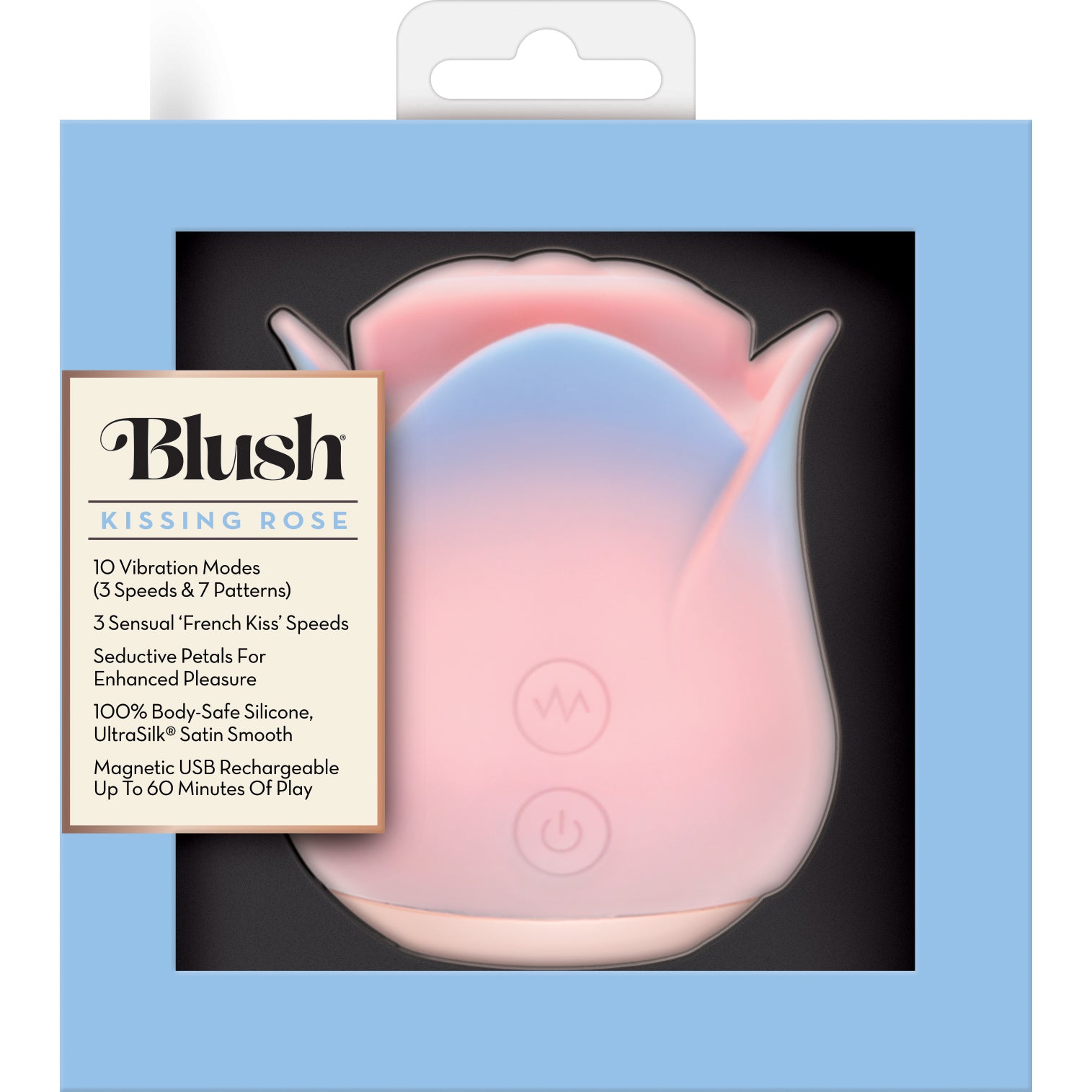 Kissing Rose Rechargeable Silicone Clitoral Stimulator By Blush
