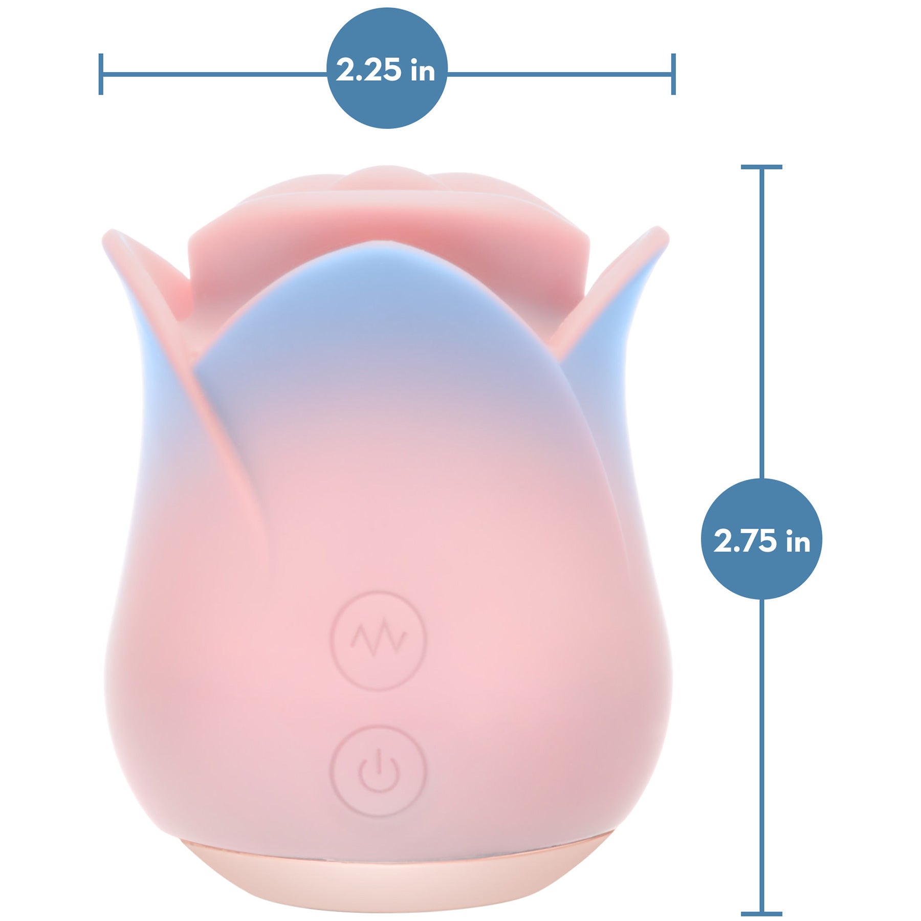 Kissing Rose Rechargeable Silicone Clitoral Stimulator By Blush