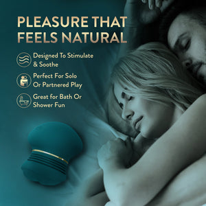 The Blush Collection Riana AutoRub™ Deep Clitoral Stimulator - Dark Teal