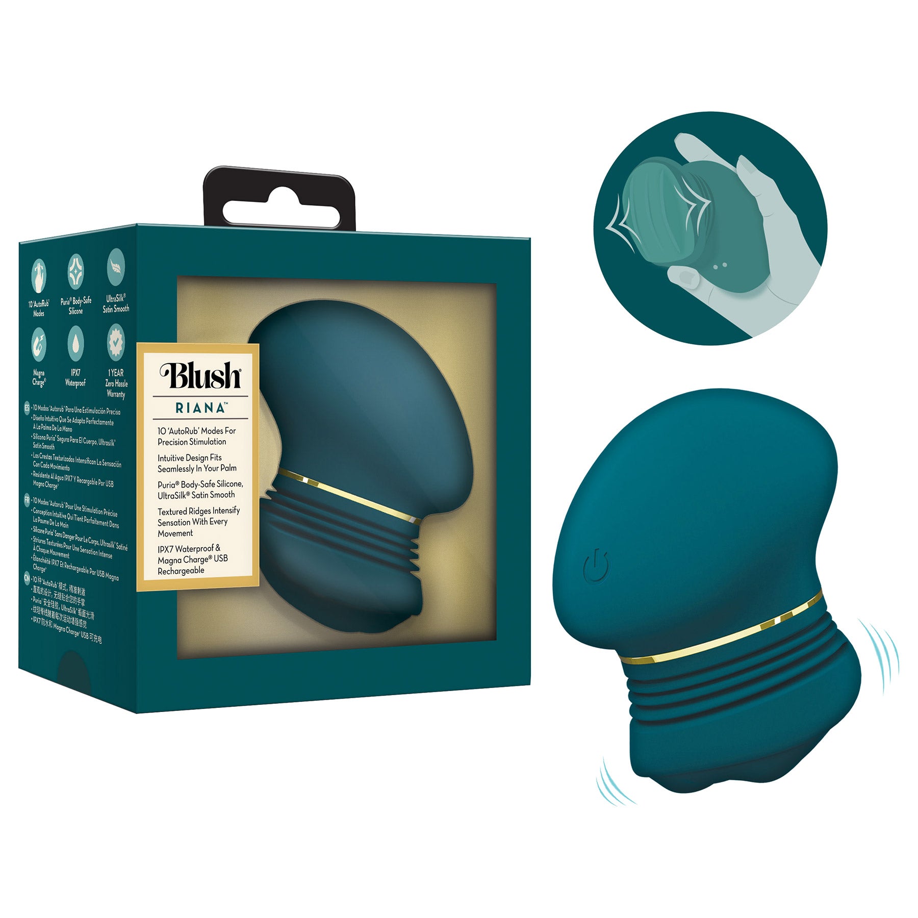 The Blush Collection Riana AutoRub™ Deep Clitoral Stimulator