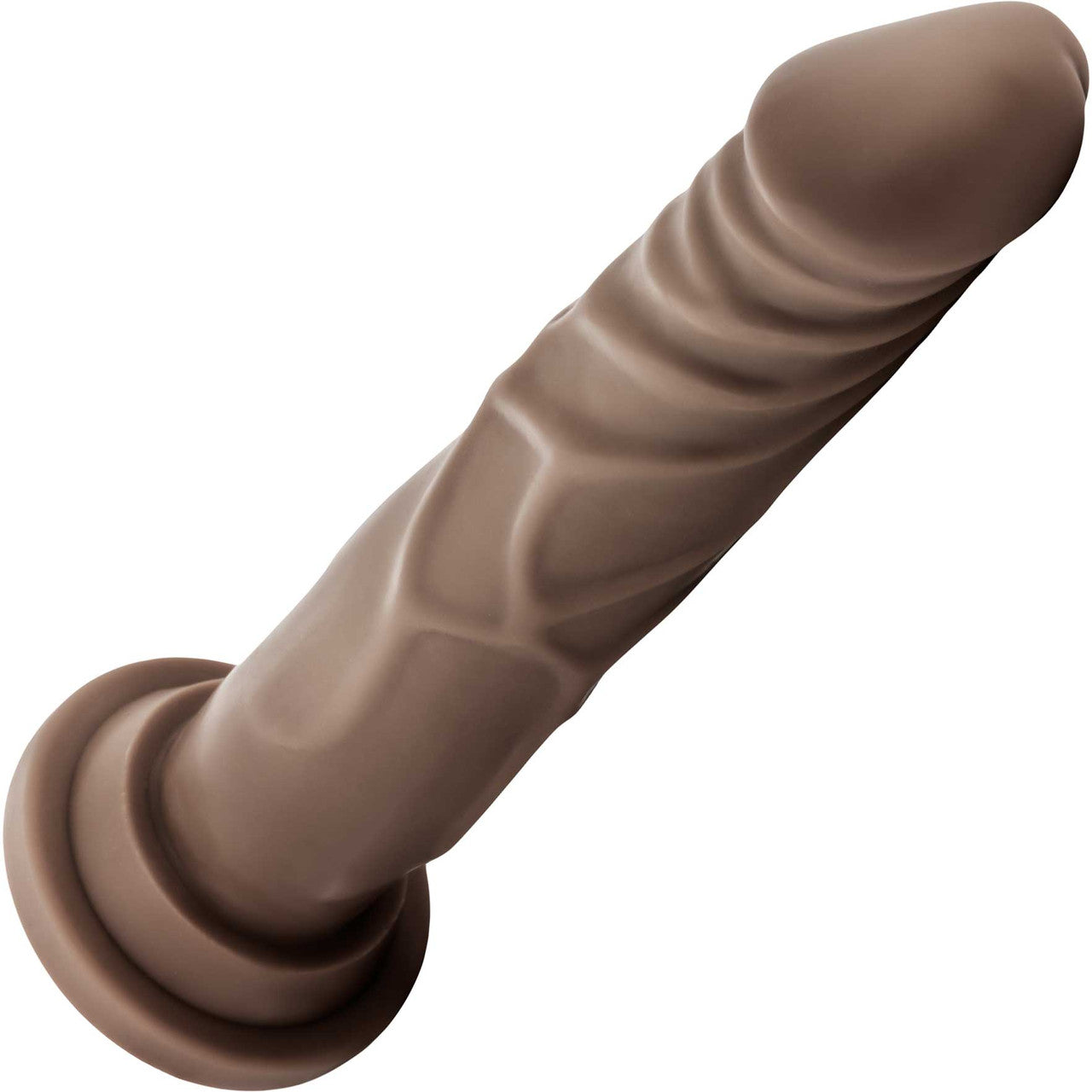 Dr. Skin Dr. Carter 7" Realistic Posable Silicone Dildo With Suction Cup By Blush - Chocolate