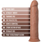 Dr. Skin Dr. Henry 9" Realistic Posable Silicone Dildo With Suction Cup By Blush - Caramel
